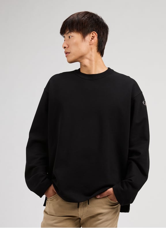 Cotton hoodie sweatshirt Black by DIESEL DIESEL Cotton hoodie sweatshirt Black