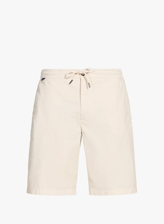 Bermuda droit en coton mélangé | Blanc by FACONNABLE Bermuda droit en coton mélangé Blanc