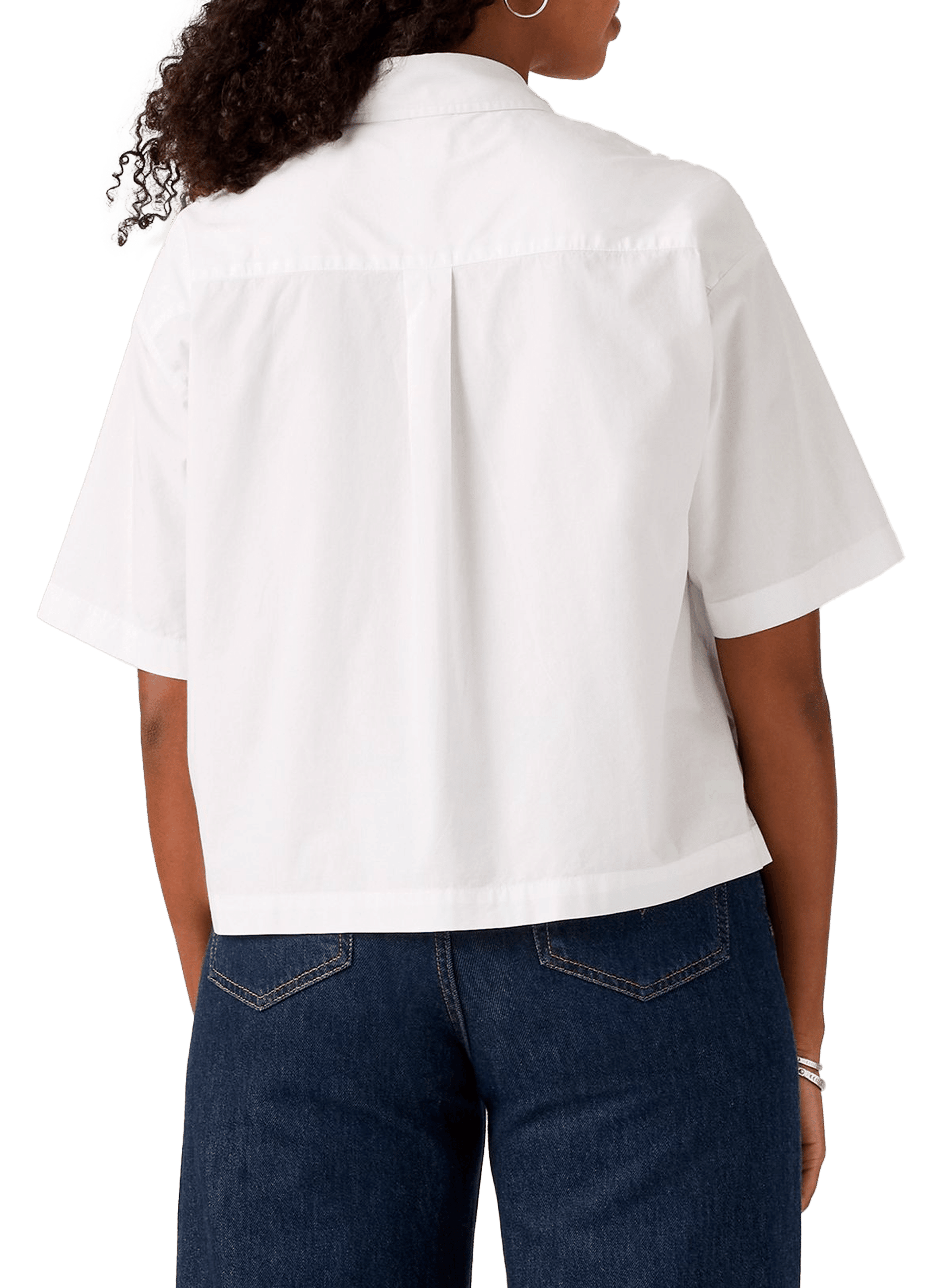 Chemise manches courtes col classique en coton LEVI'S Blanc