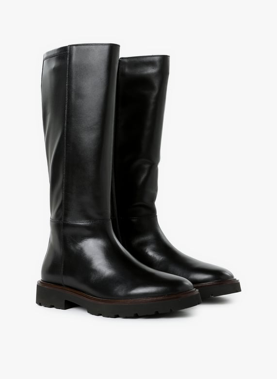 Bottes Norize en cuir mélangé | Noir by GEOX Bottes Norize en cuir mélangé Noir
