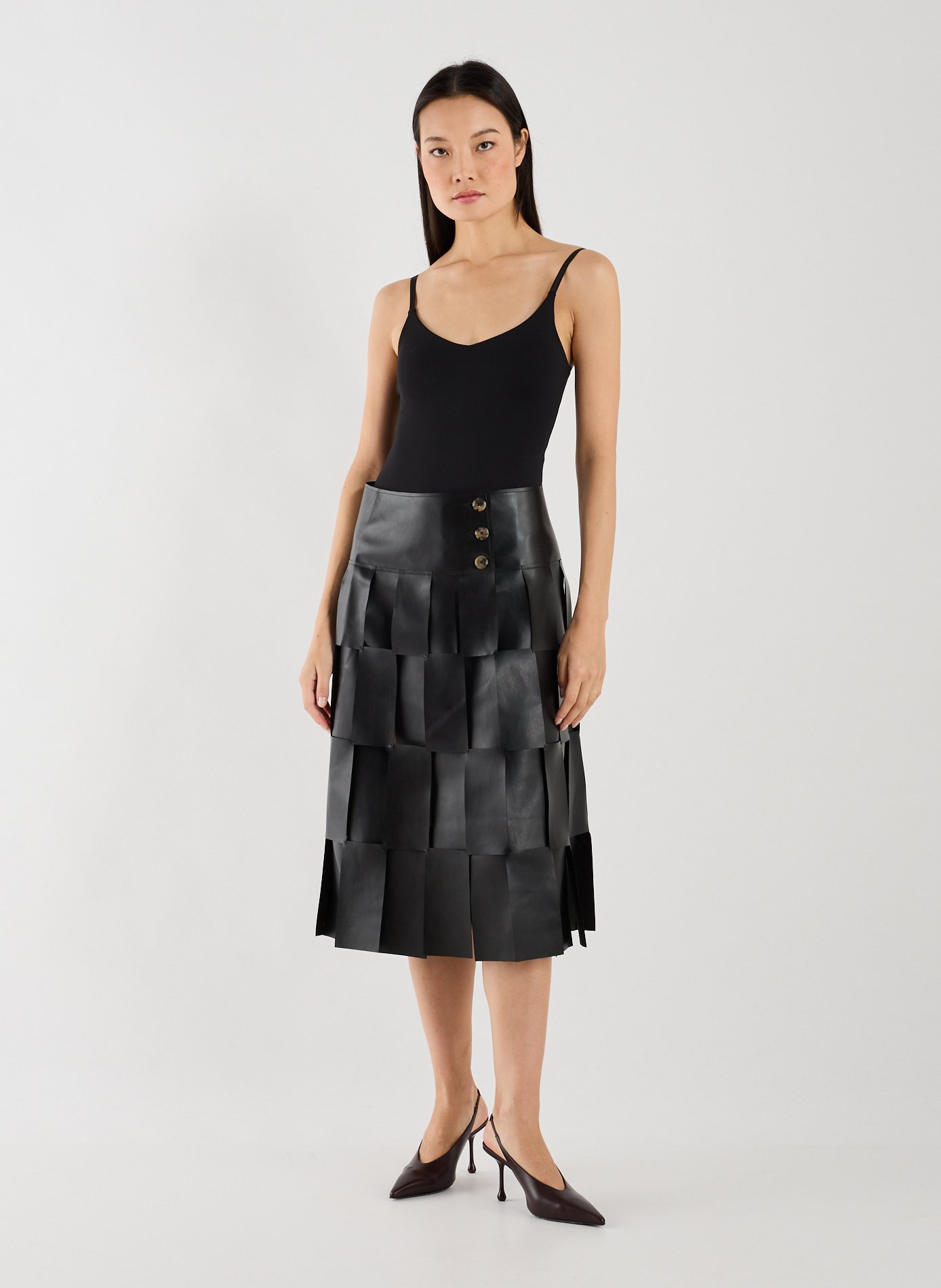 Sling-back en cuir JIMMY CHOO Rouge