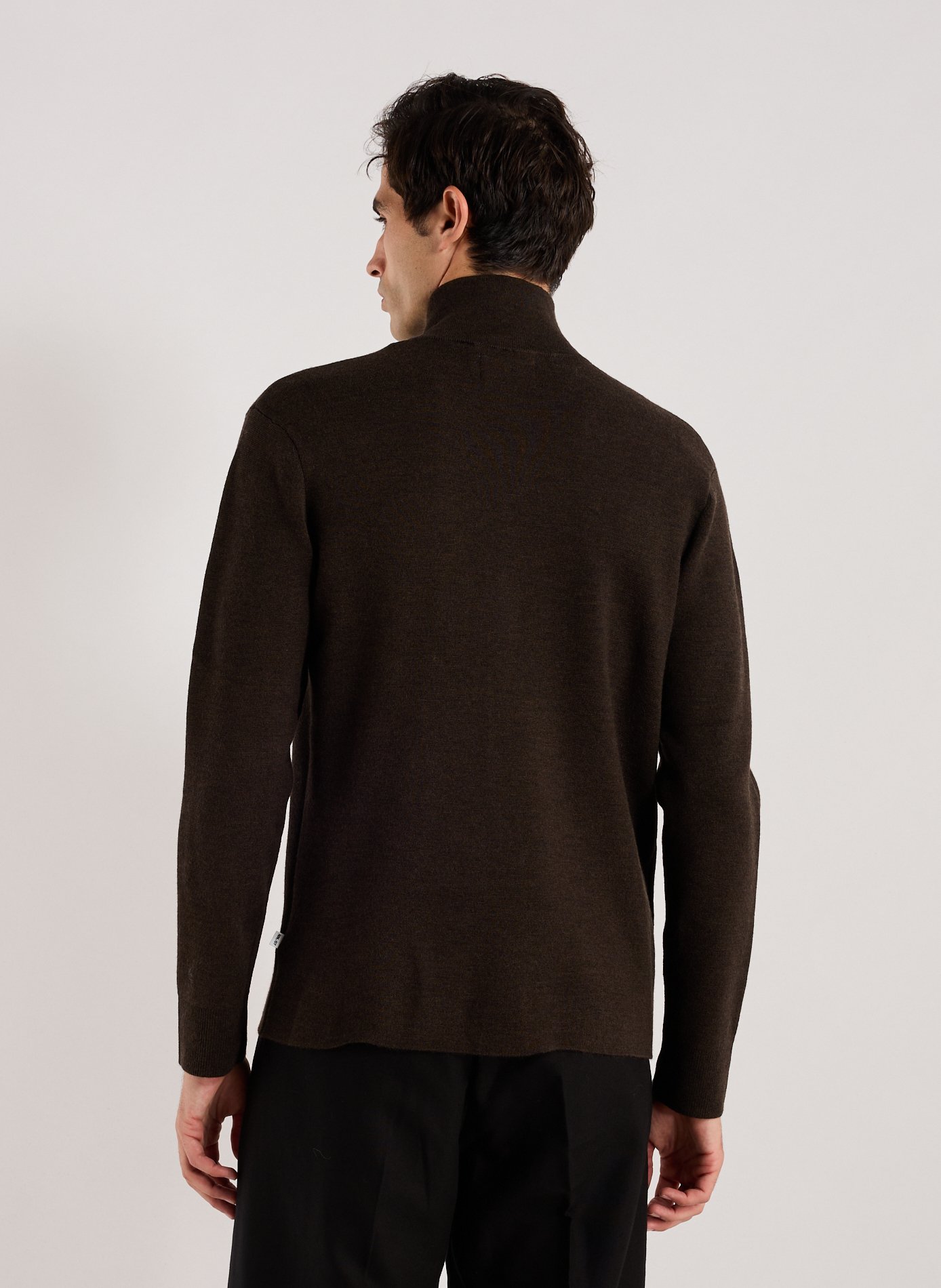Zippered high neck sweater NN.07 Brown