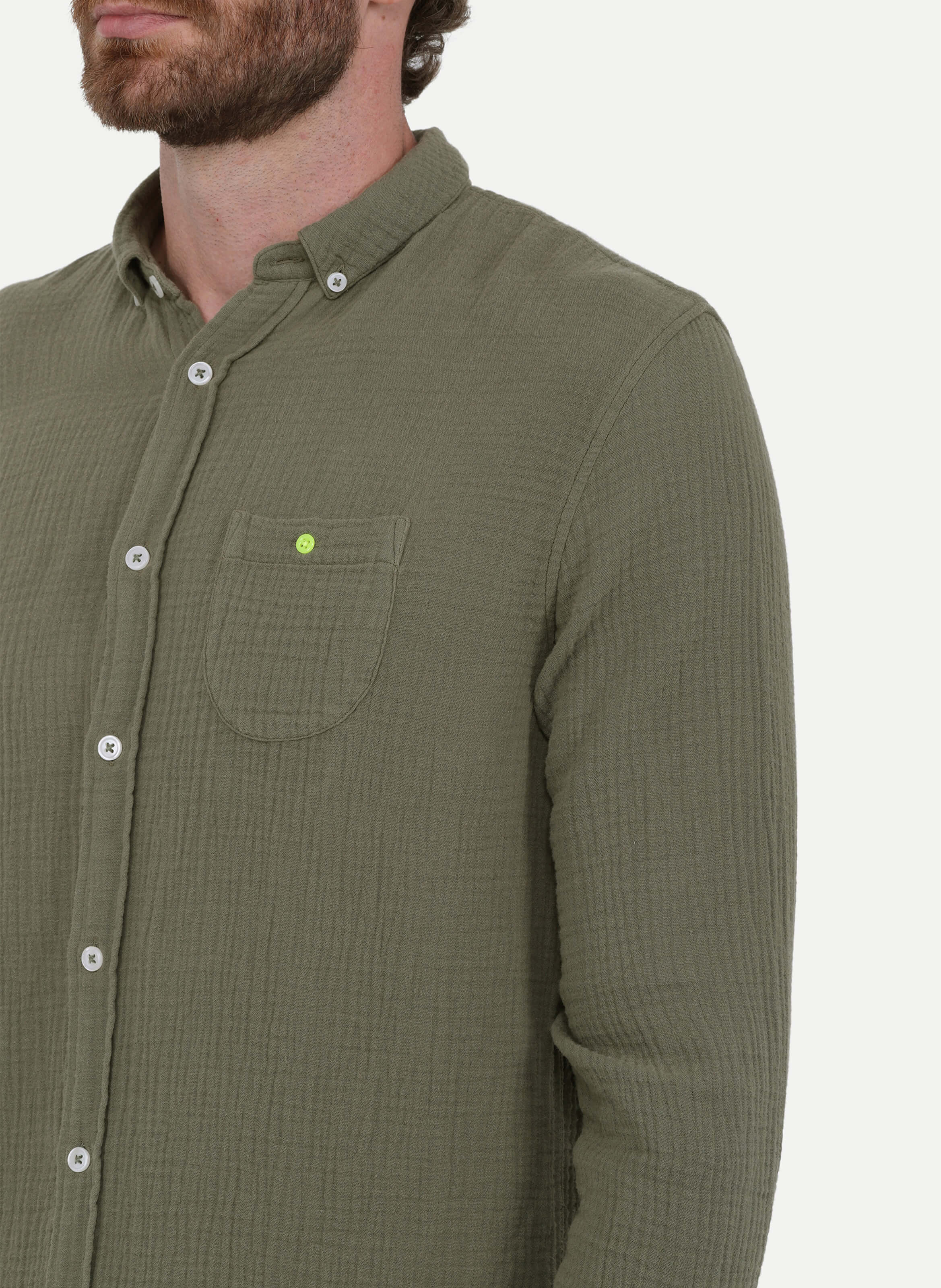 Chemise  en gaze de coton GILI'S Vert