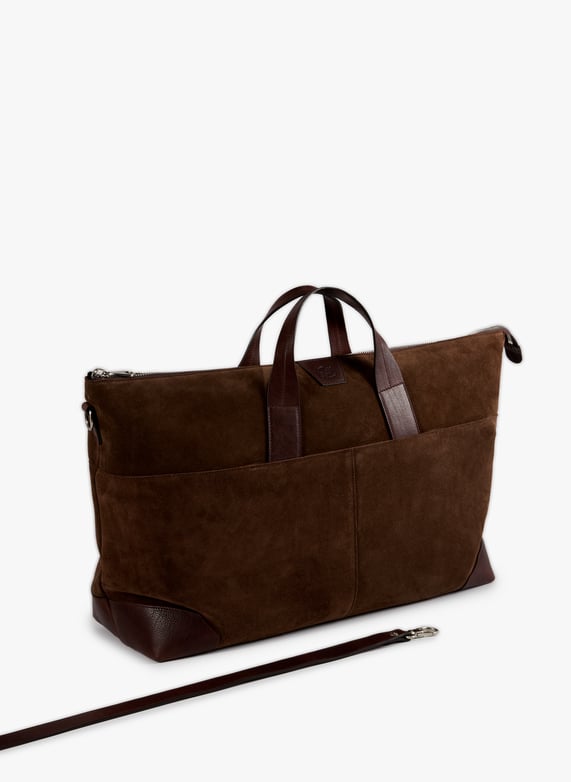 Sac de voyage en cuir | Marron by IL BISONTE Sac de voyage en cuir Marron
