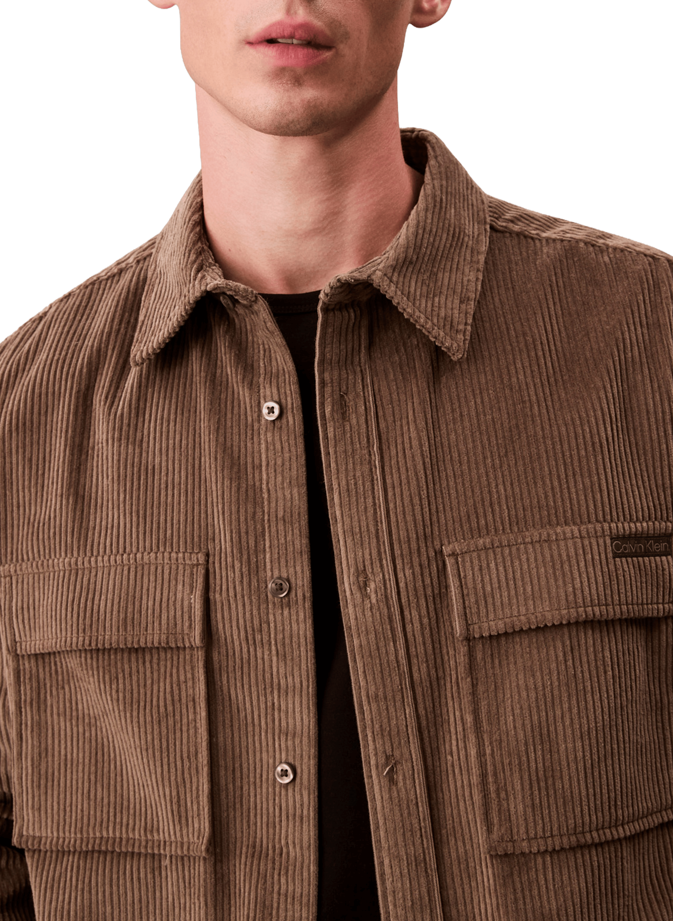 Corduroy shirt CALVIN KLEIN Brown