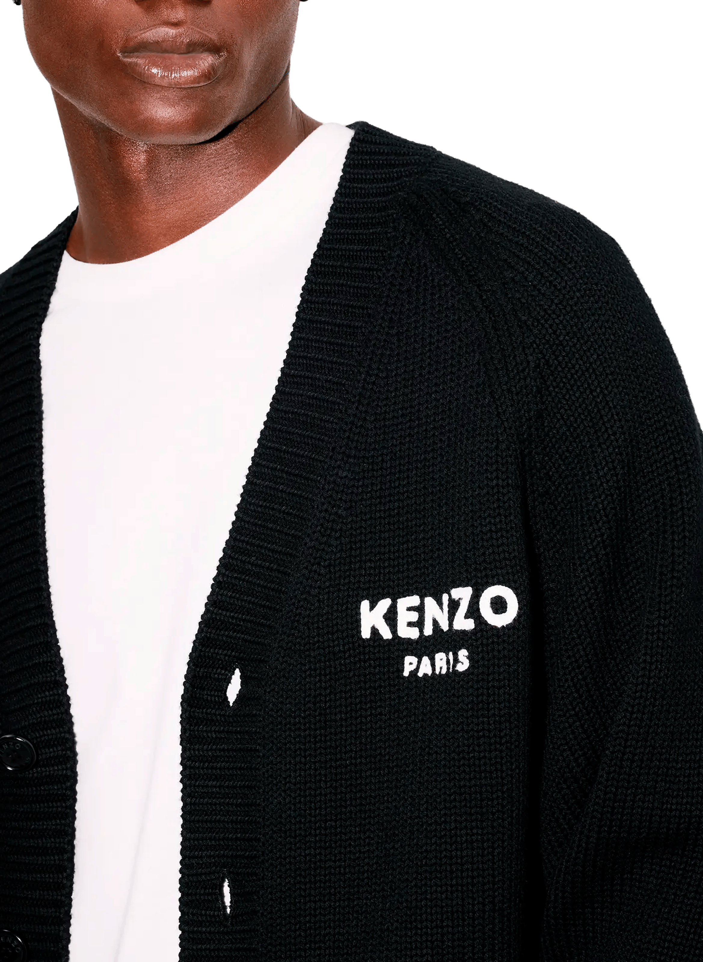 Wool blend Cardigan KENZO Black
