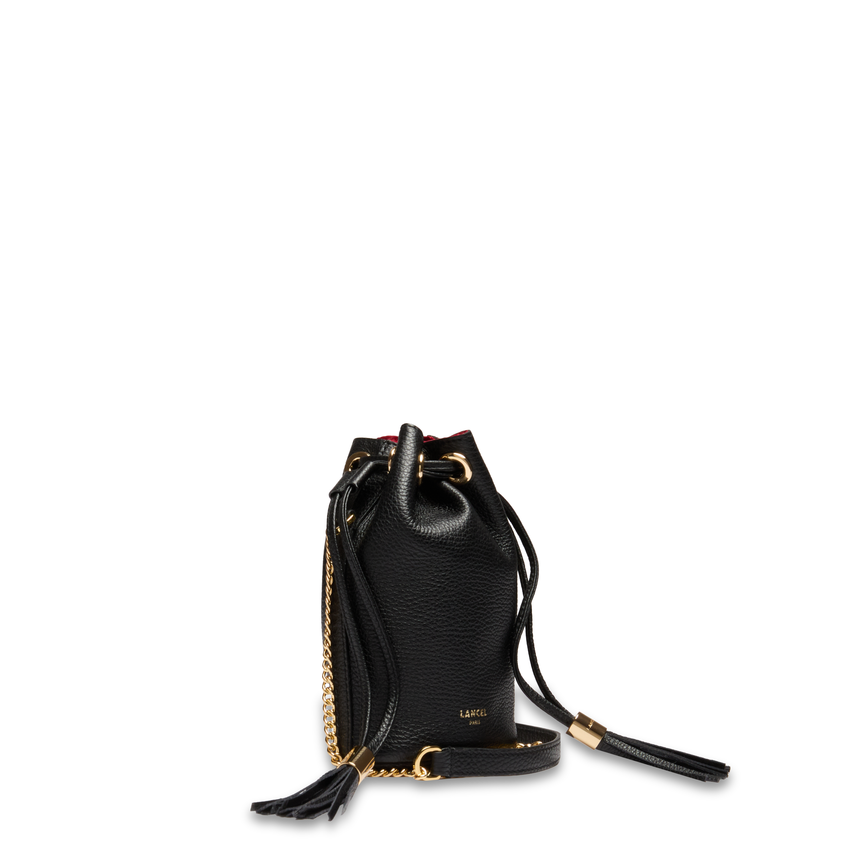Mini sac seau premier flirt de lancel en cuir LANCEL Noir