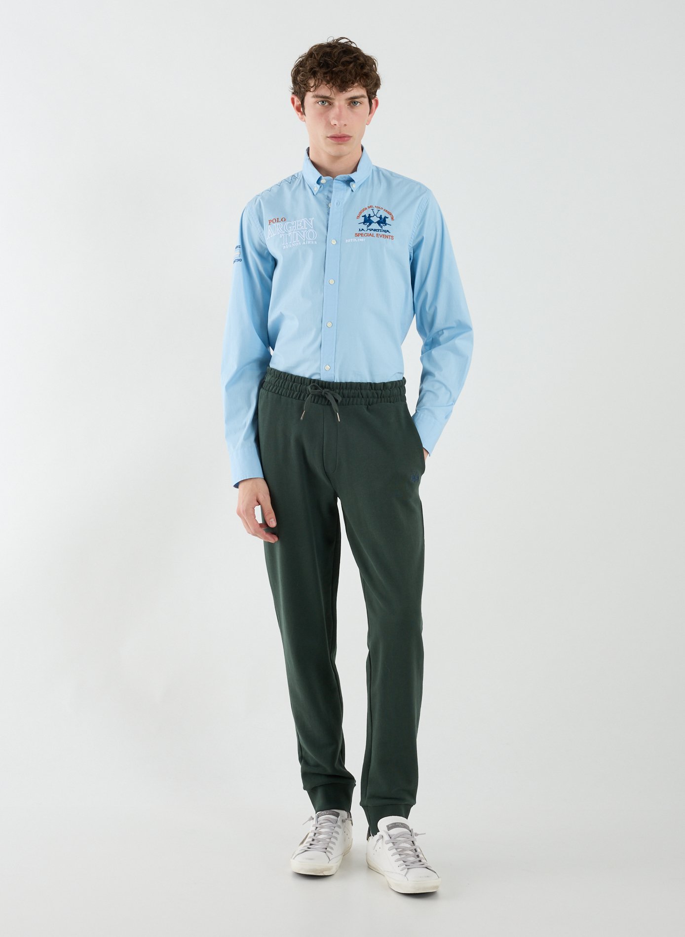 Pantalon de jogging en coton LA MARTINA Vert