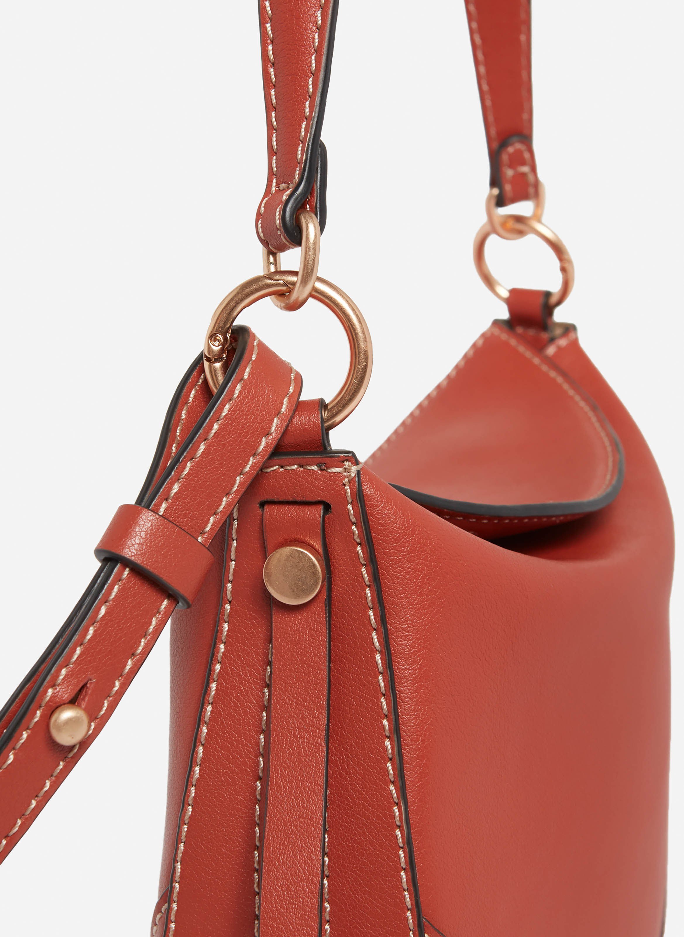 Petit sac daily en cuir VANESSA BRUNO Rouge