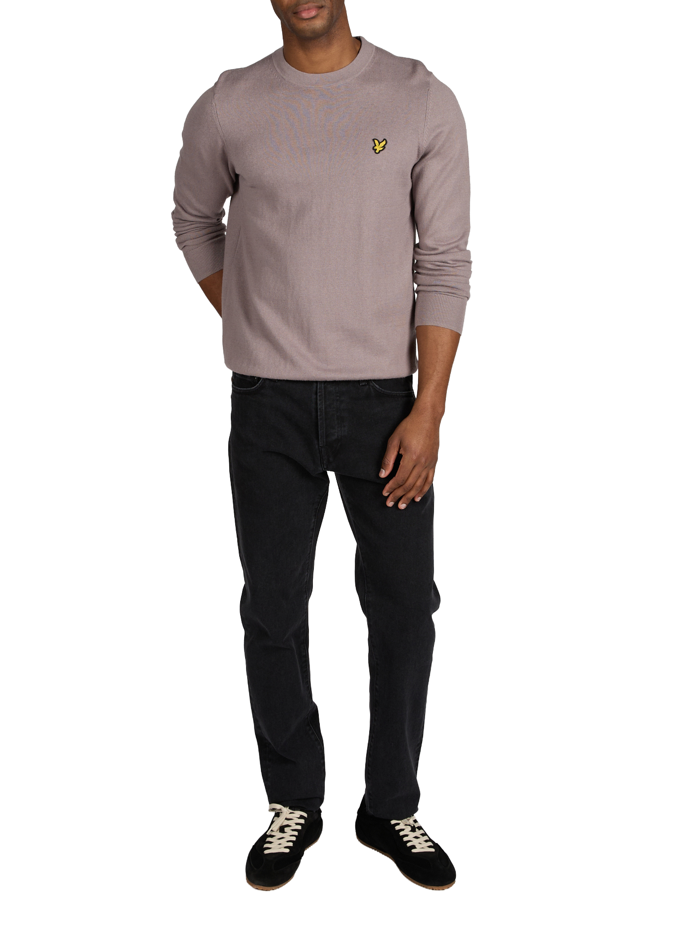 Pull en coton et laine mélangée LYLE & SCOTT Gris