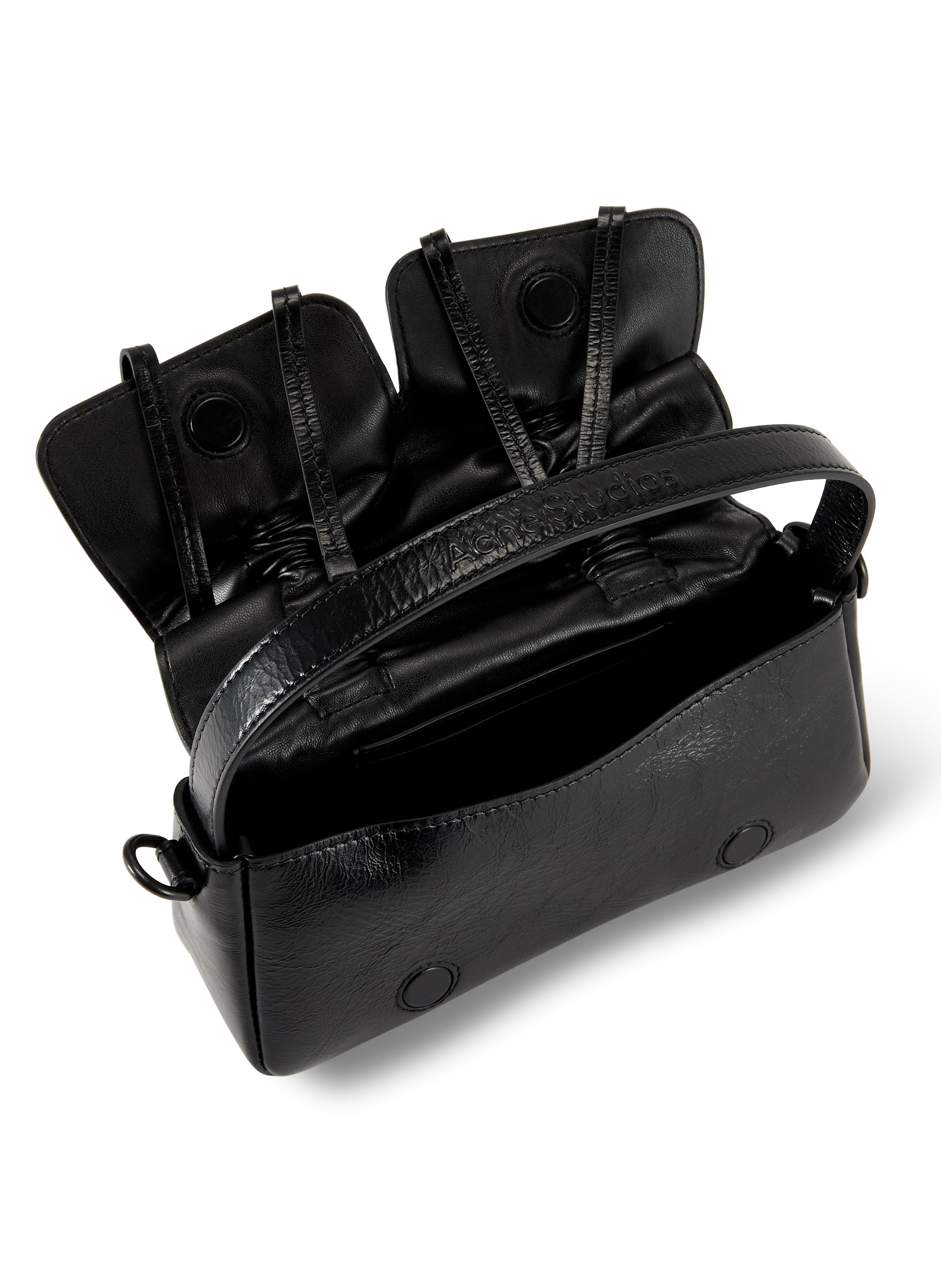 Sac en cuir Multipocket Micro ACNE STUDIOS Noir