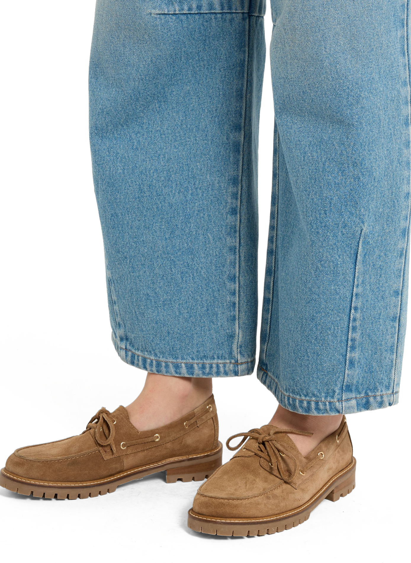 Bateaux chunky en daim SAISON 1865 Beige