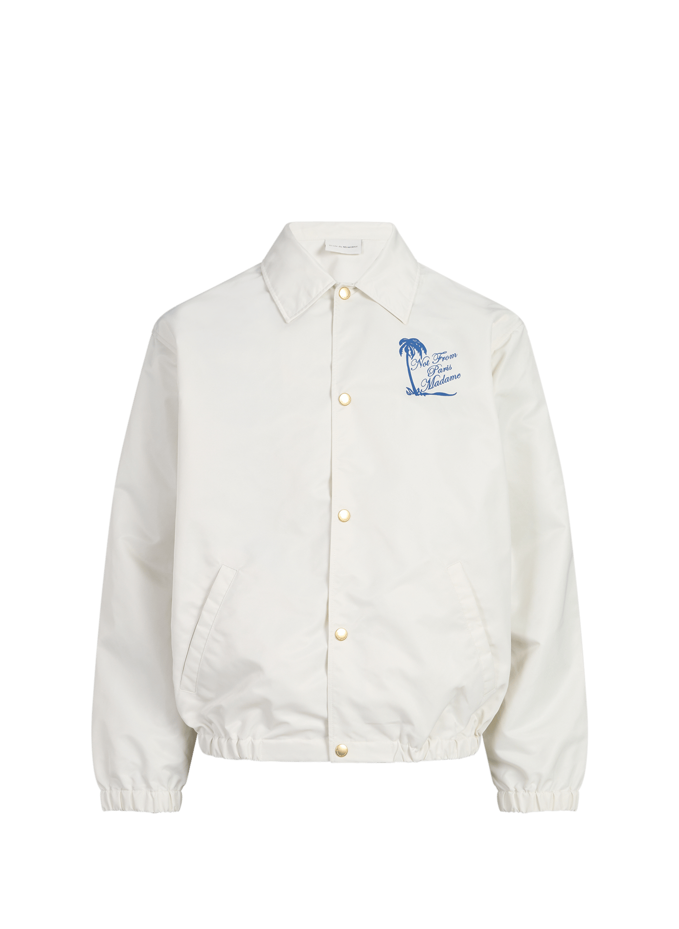 Straight jacket with classic printed collar DROLE DE MONSIEUR Beige