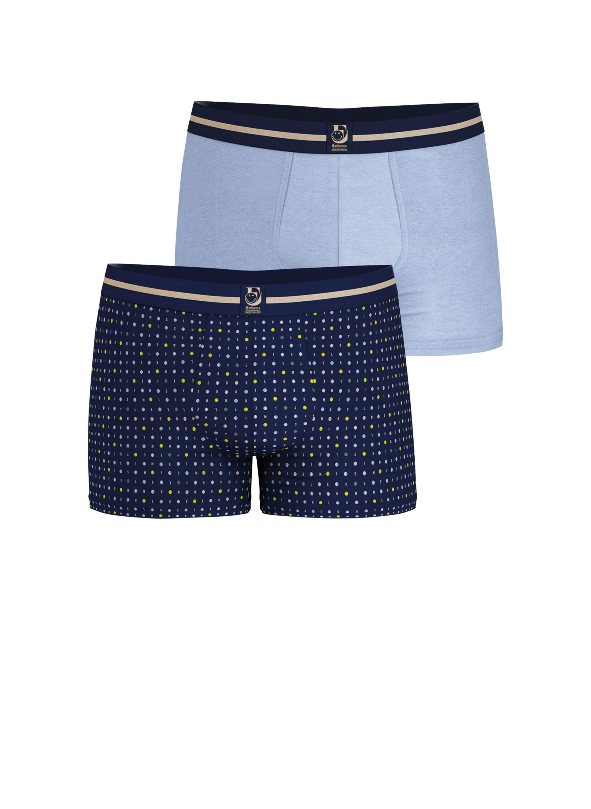 Lot de 3 boxers en coton mélangé EMINENCE Multicolore