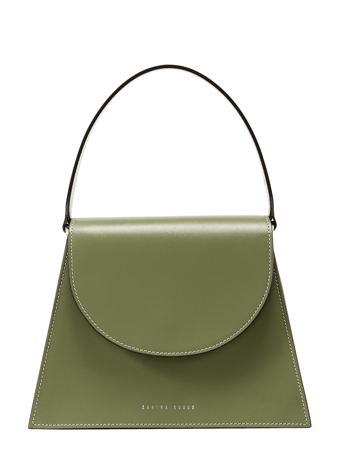 Sac à main avec bandoulière amovible en cuir ZARINA ROUGE Green