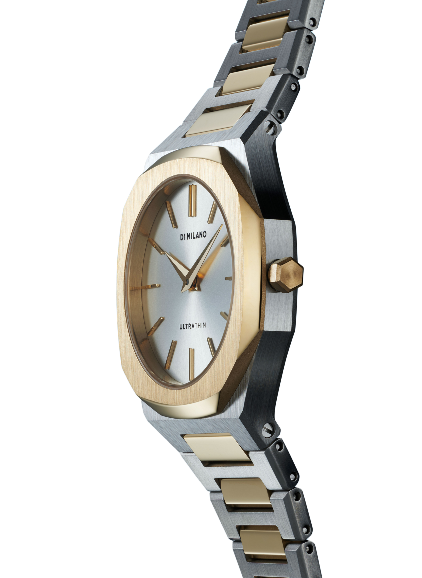 Montre Edge en acier inoxydable D1 MILANO Argent