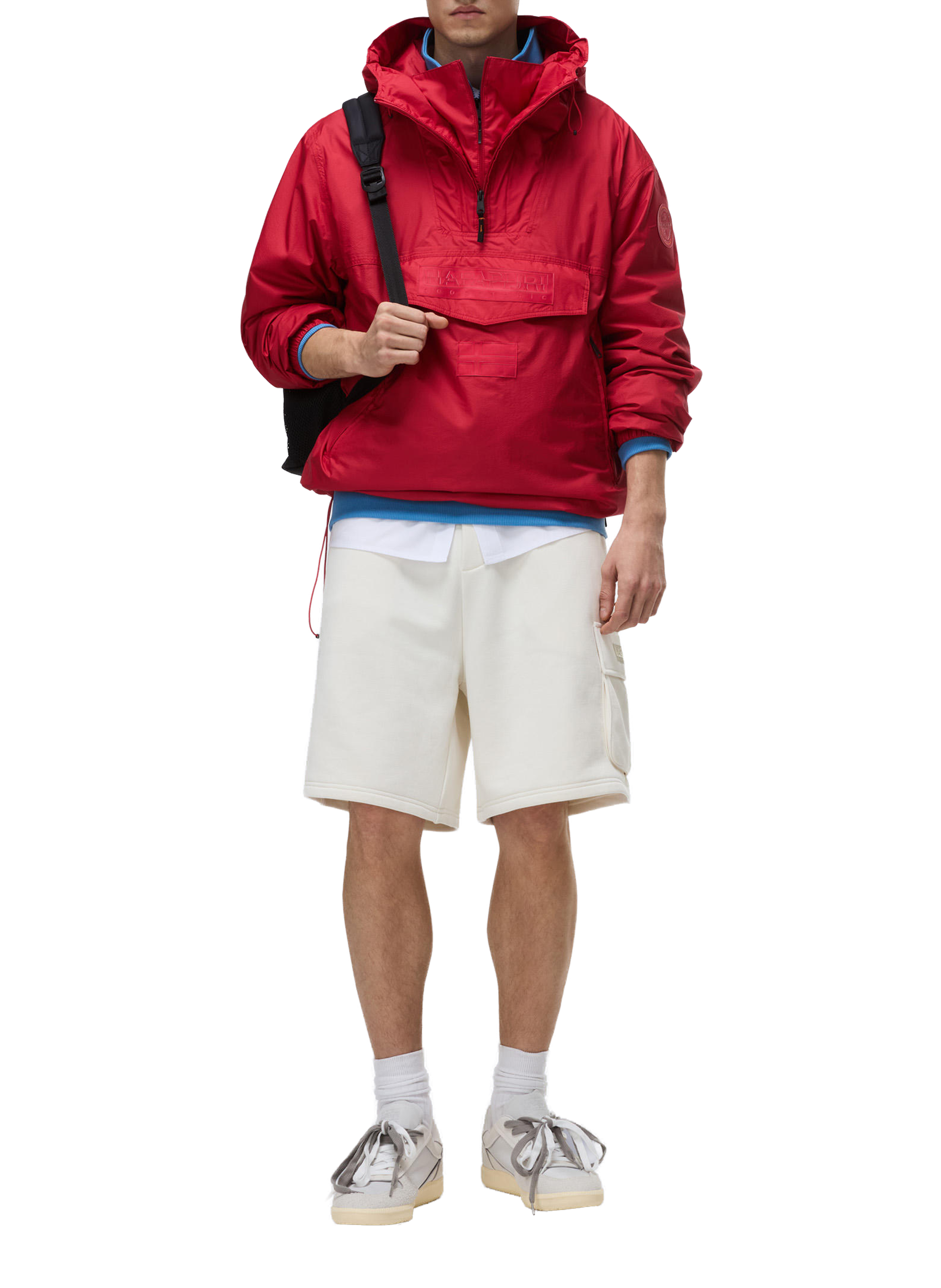 Veste anorak Rainforest à capuche NAPAPIJRI Rouge