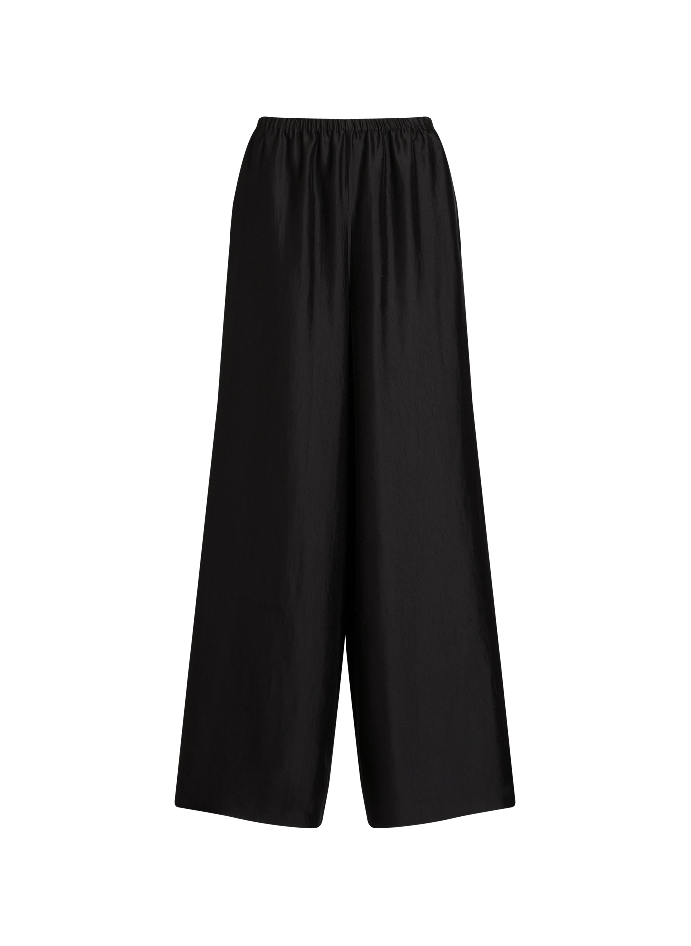 Pantalon large satiné VIKTORIA CHAN Noir