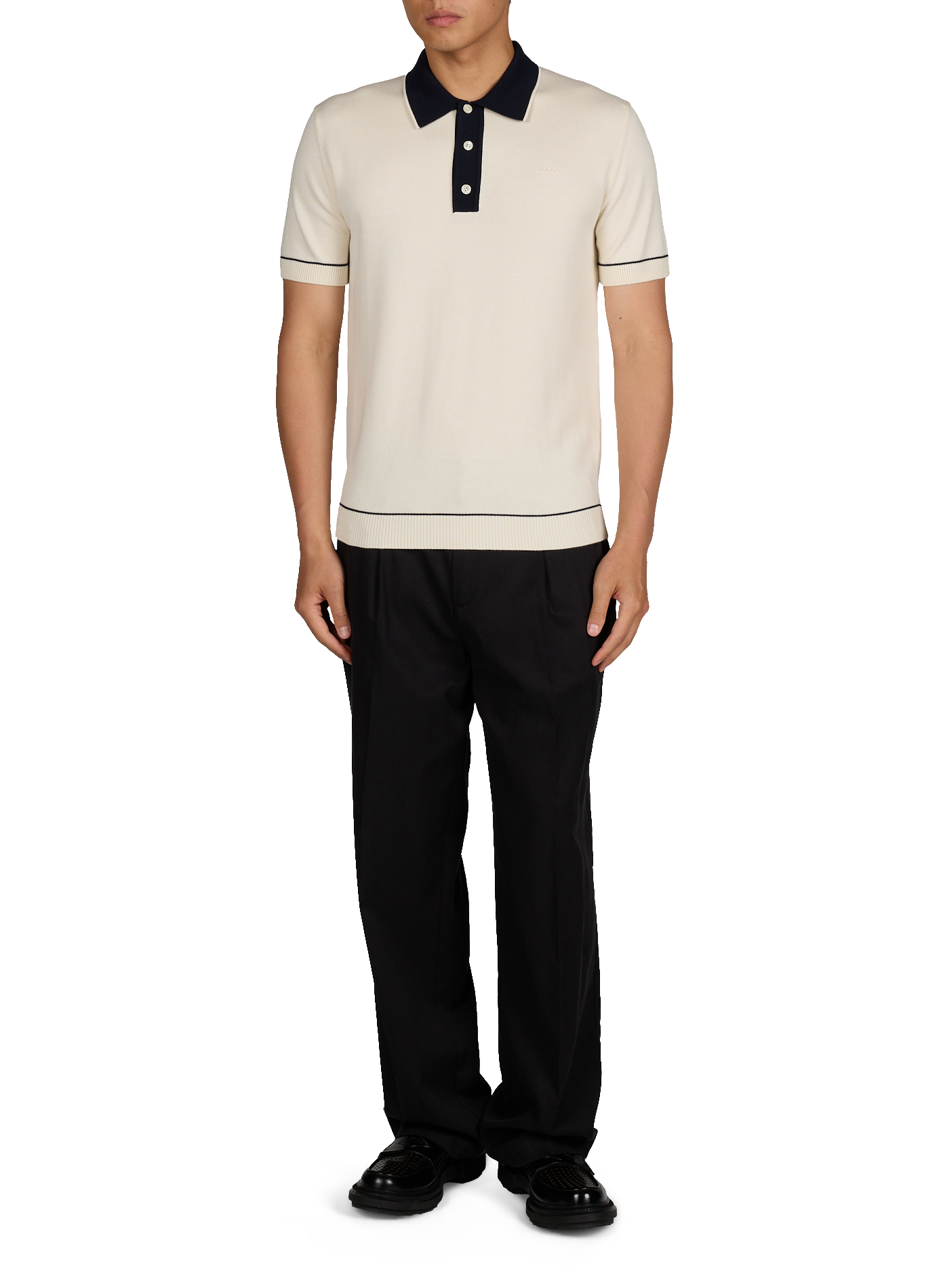 Polo manches courtes uni GANT Beige