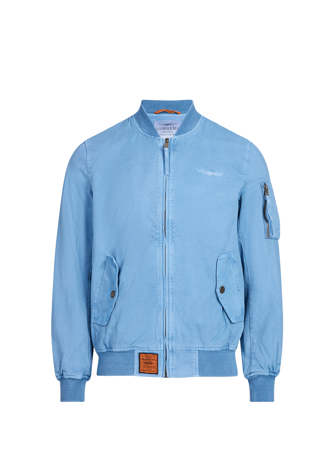 Bomber droit en coton BOMBERS ORIGINAL Bleu