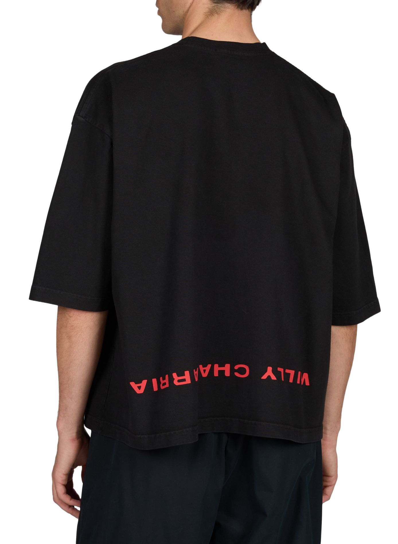 T-shirt large Welcome to America - Buffalo en coton WILLY CHAVARRIA Noir