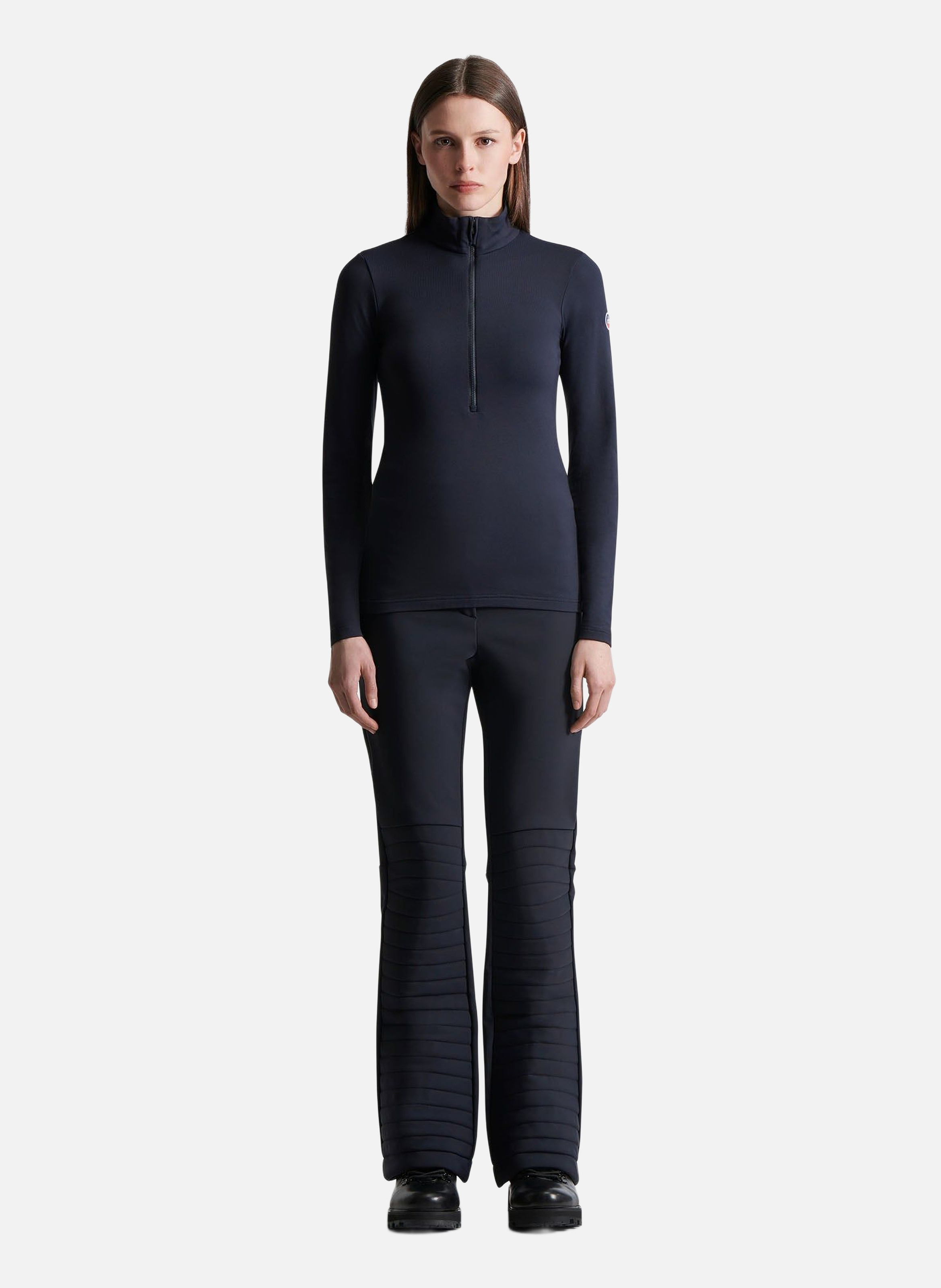 Sous pull gemini col montant coupe ajustée FUSALP Bleu