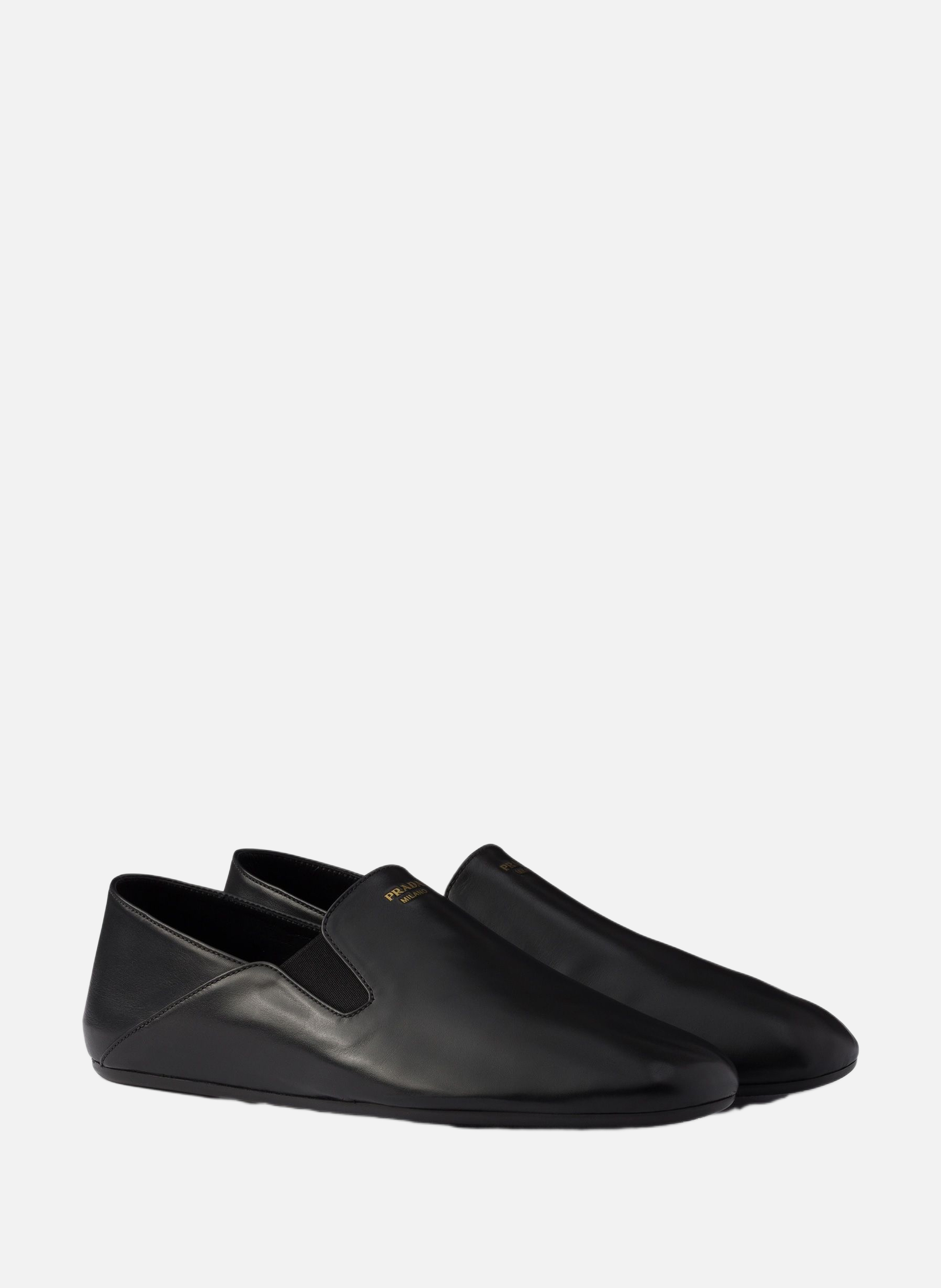Mocassins en cuir PRADA Noir