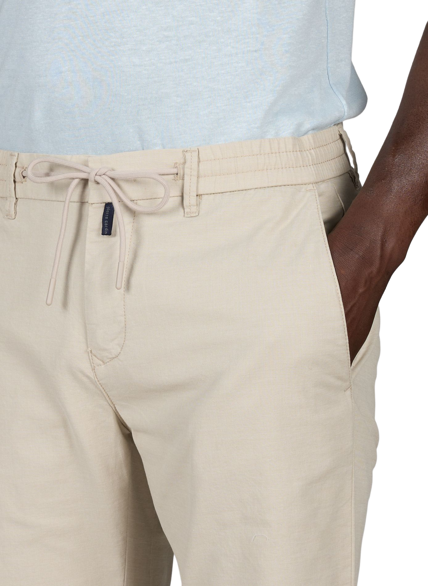 Hose mit elastischem Bund aus Baumwollmischung PIERRE CARDIN Beige
