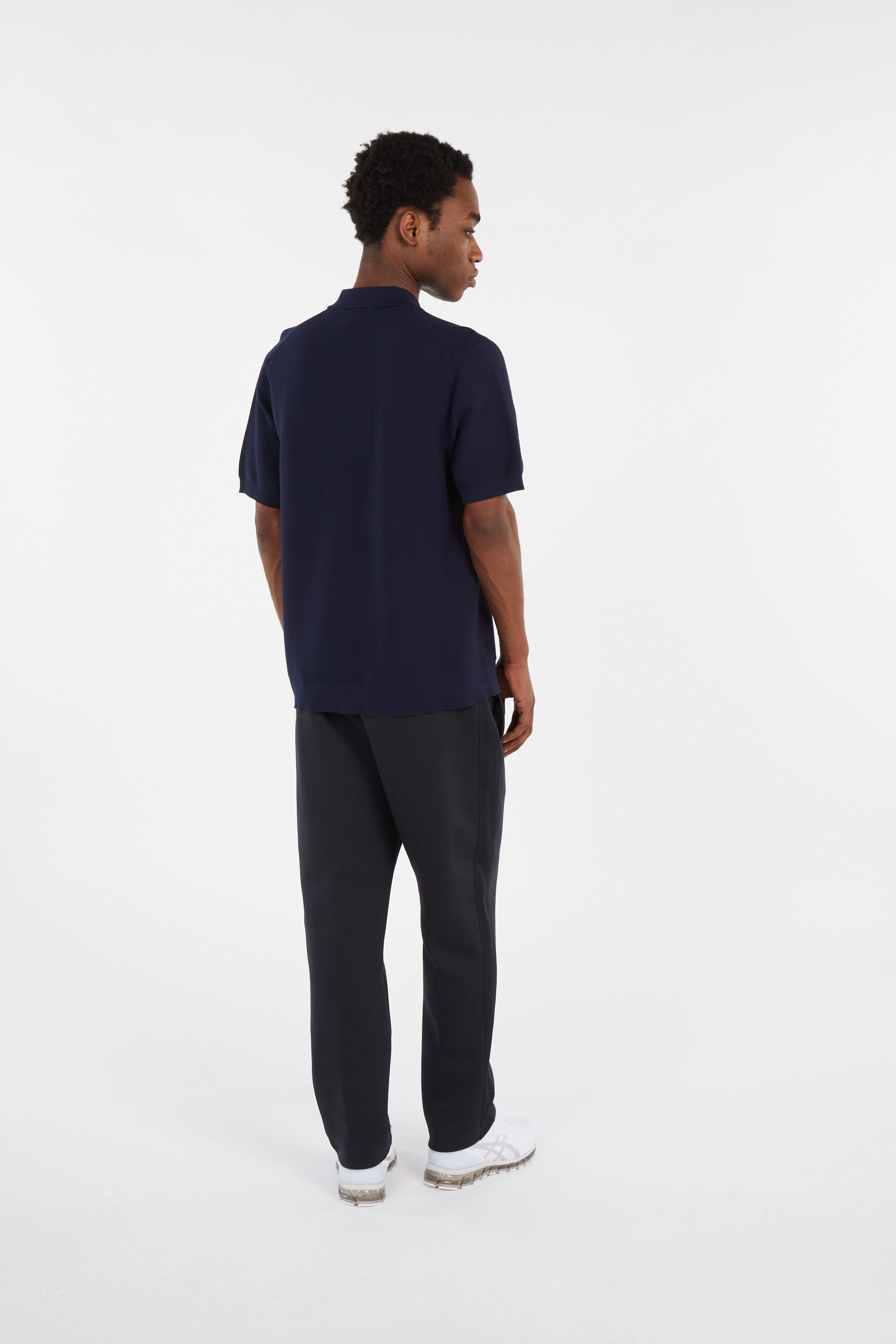 Polo tricot LACOSTE Bleu