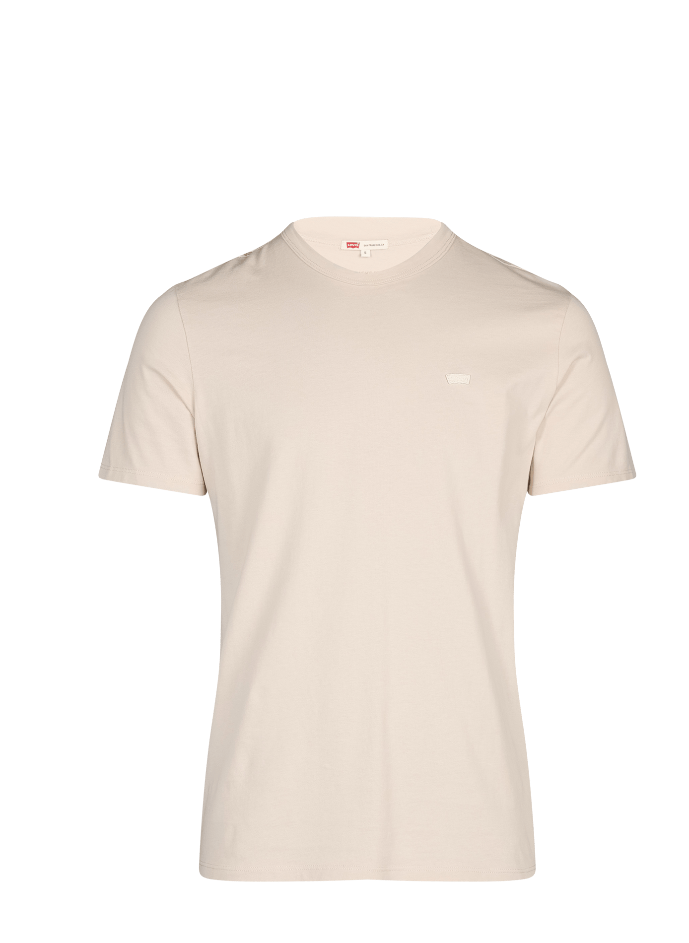 T-shirt droit à logo en coton | Beige LEVI'S Homme