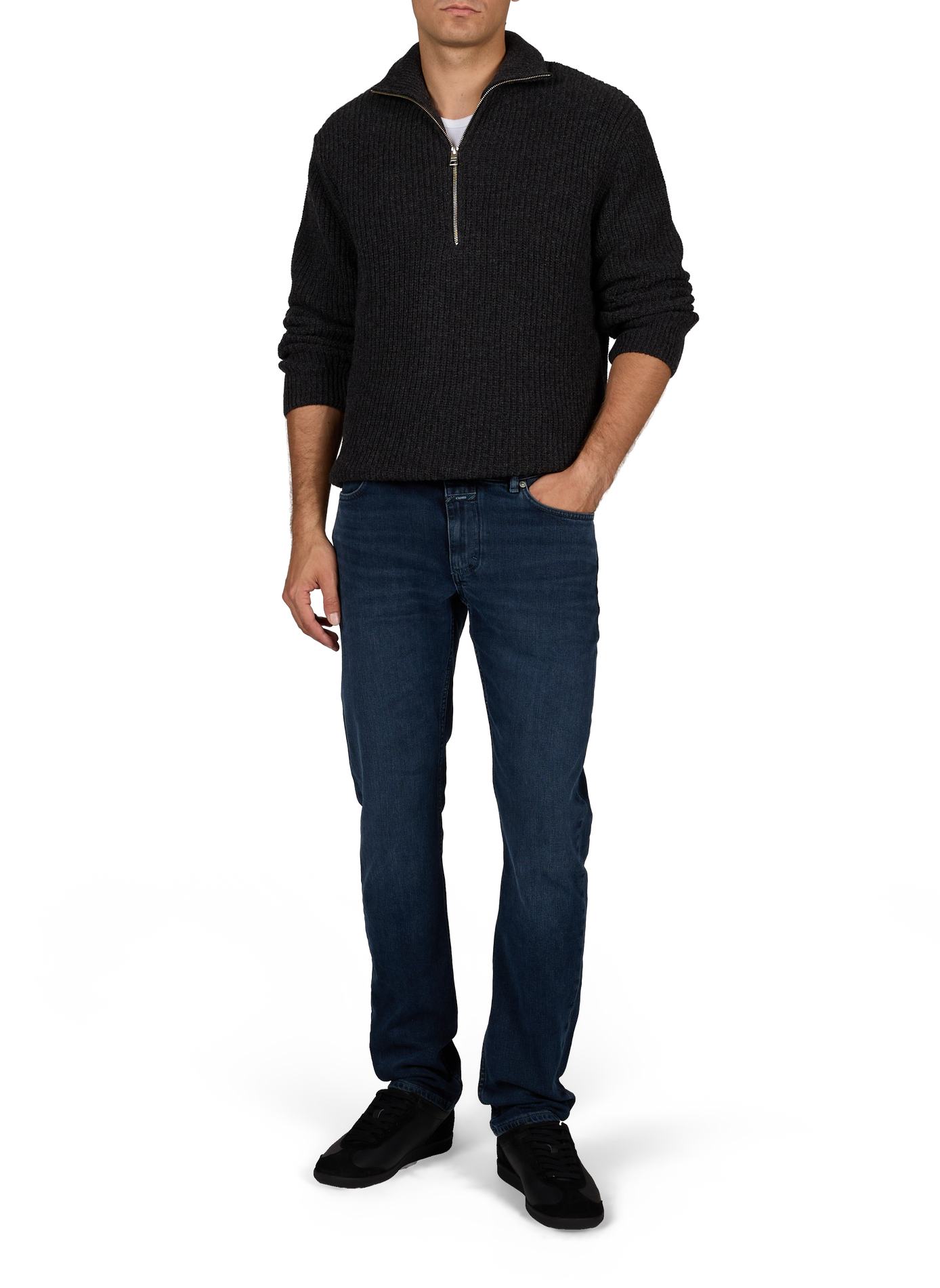 Wool high-neck jumper CLOSED Black