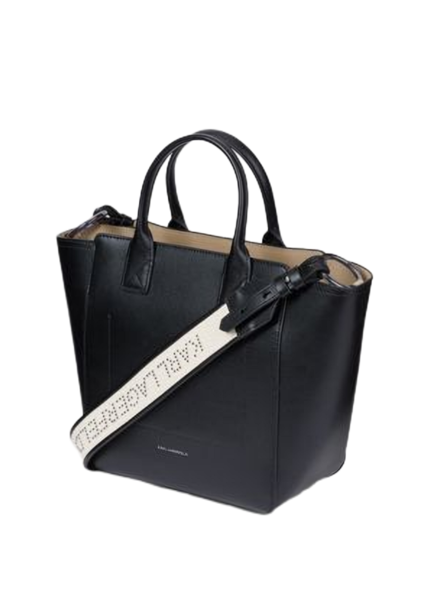 Sac cabas K/Daily avec sangle amovible en cuir KARL LAGERFELD Noir