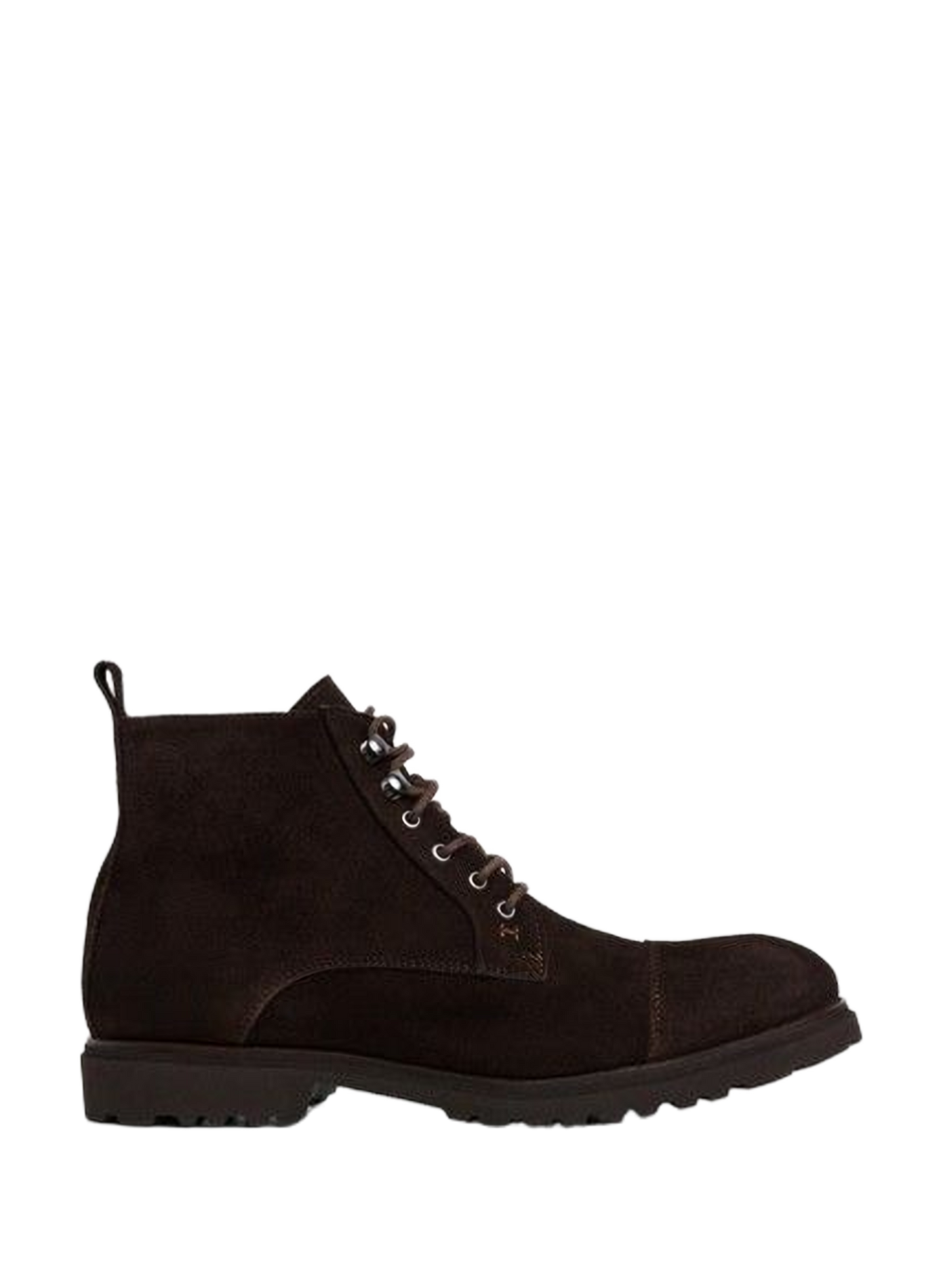 Lace-up suede leather HUDSON ankle boots HACKETT Brown