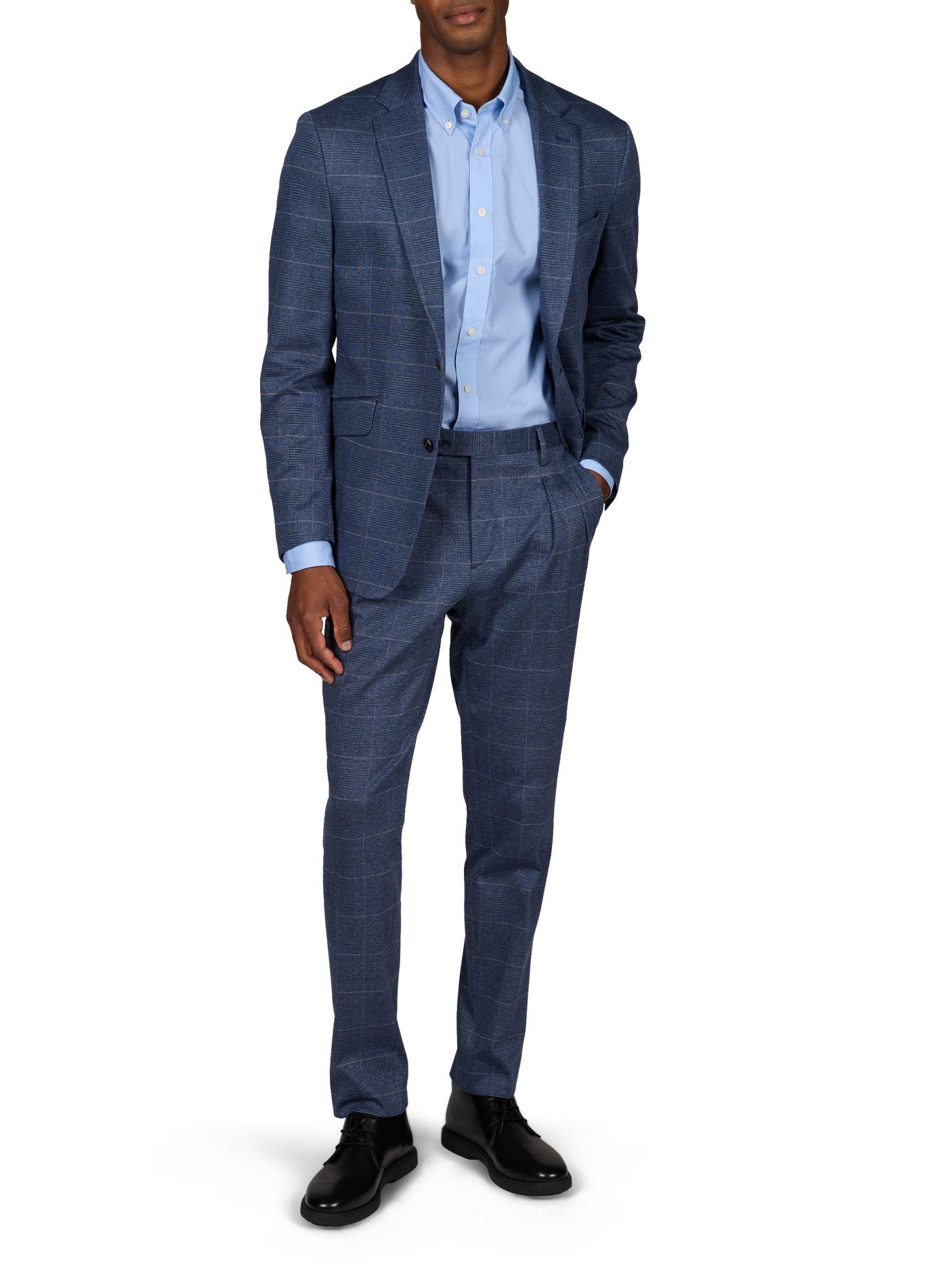 Derbies en cuir de veau GEOX Noir