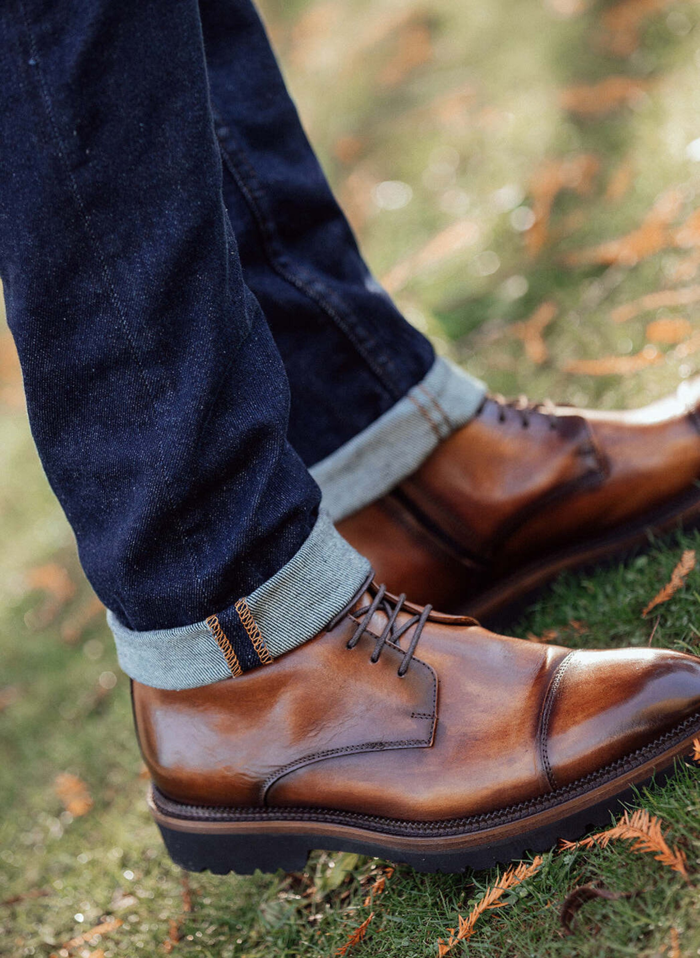 Bottines patiné alessandro FINSBURY Marron