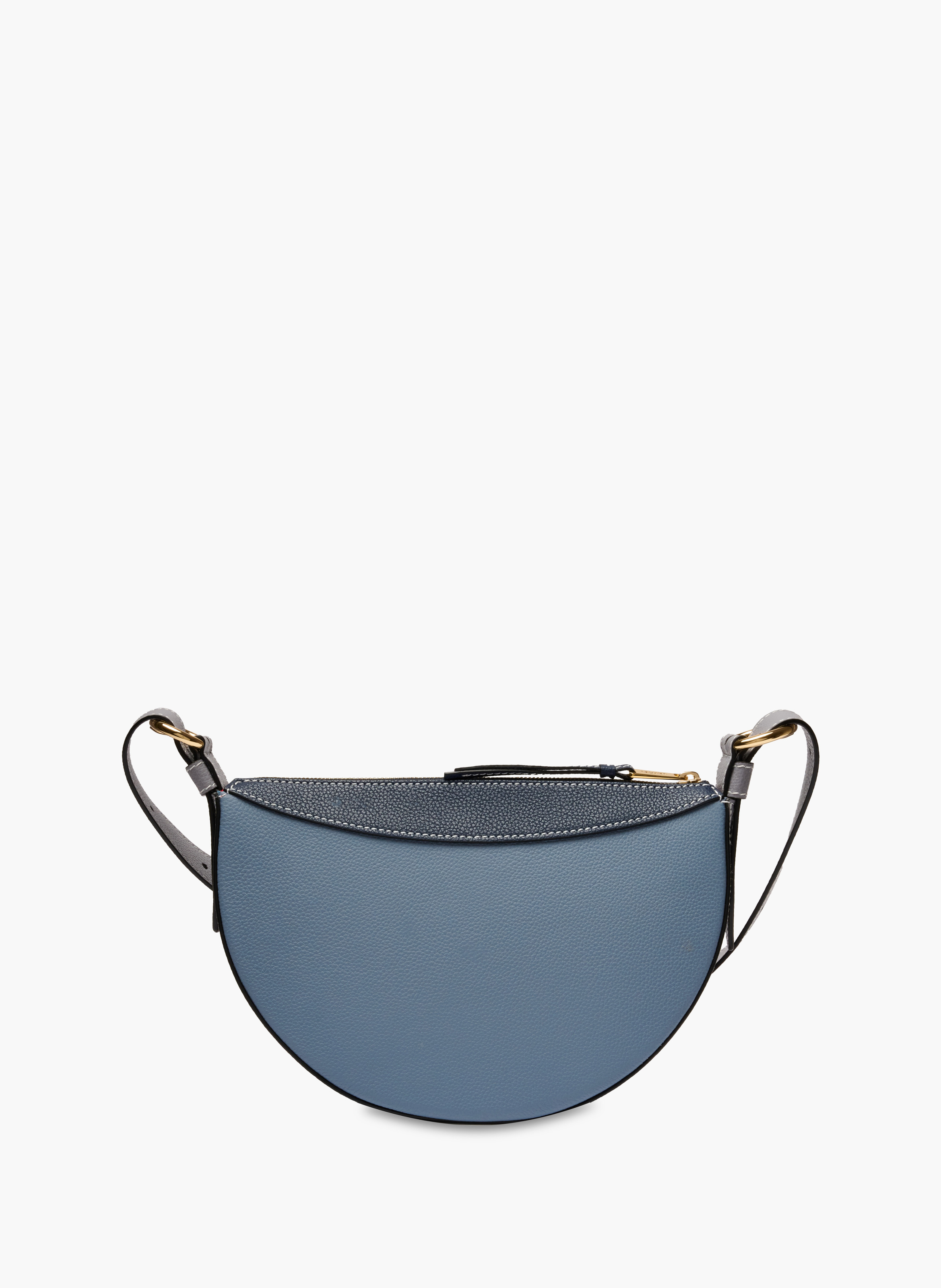 Sac porté croisé demi lune faubourg de lancel en cuir LANCEL Bleu