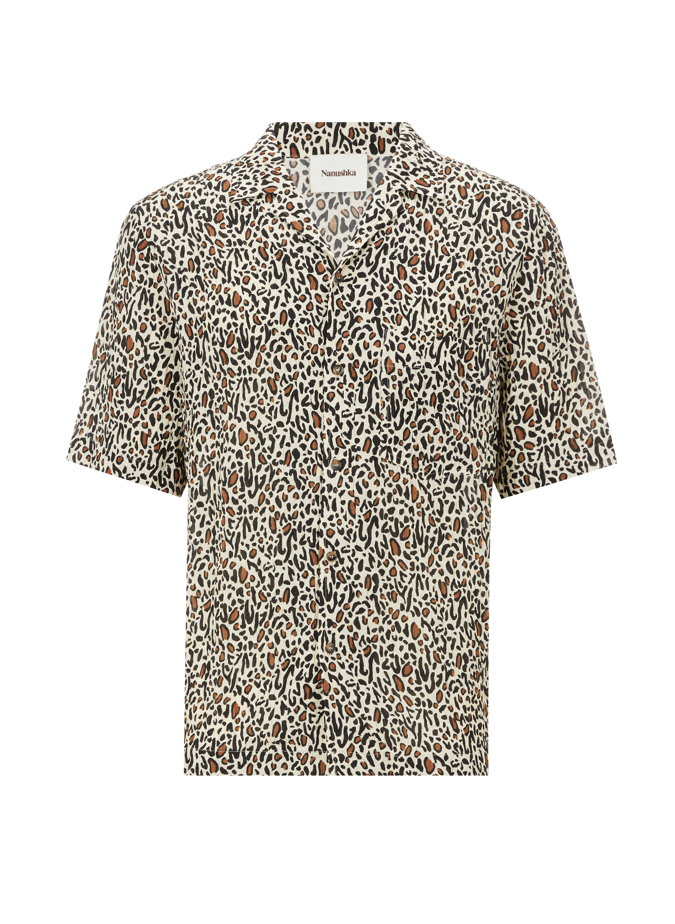 Chemise Bodil à imprimé plissée