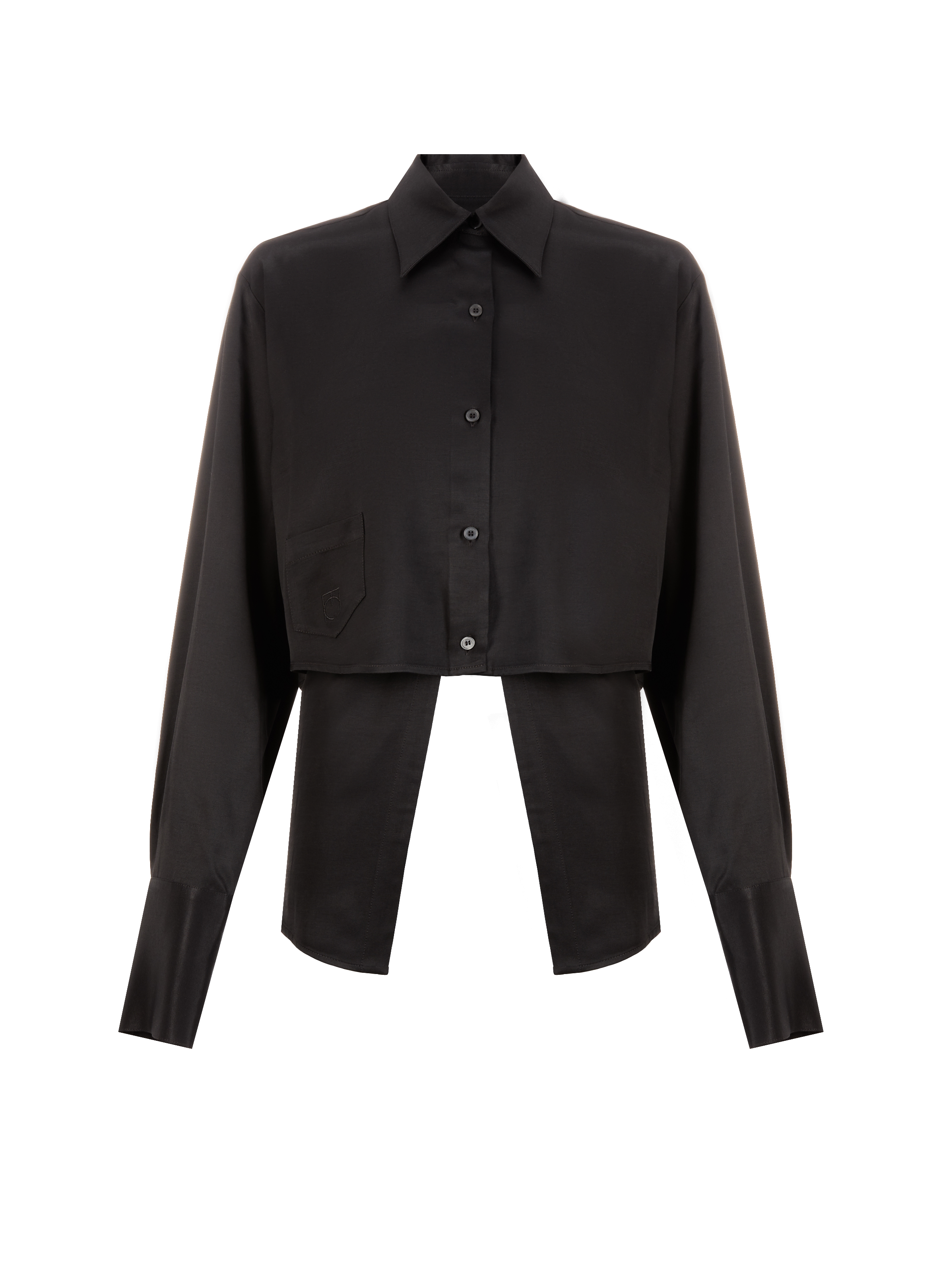 Satin shirt EUDON CHOI Black