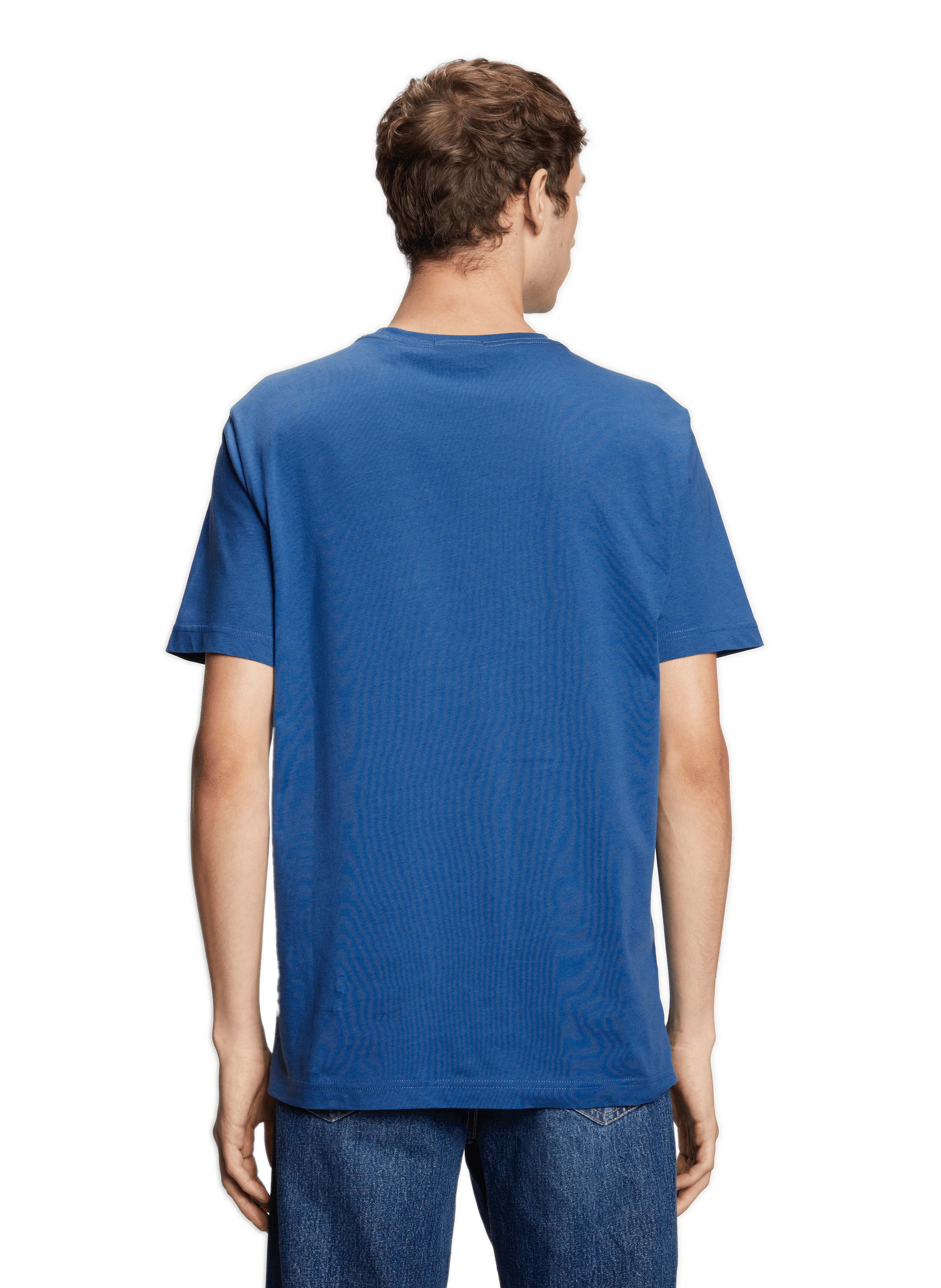 Plain Cotton T-shirt GANT Blue
