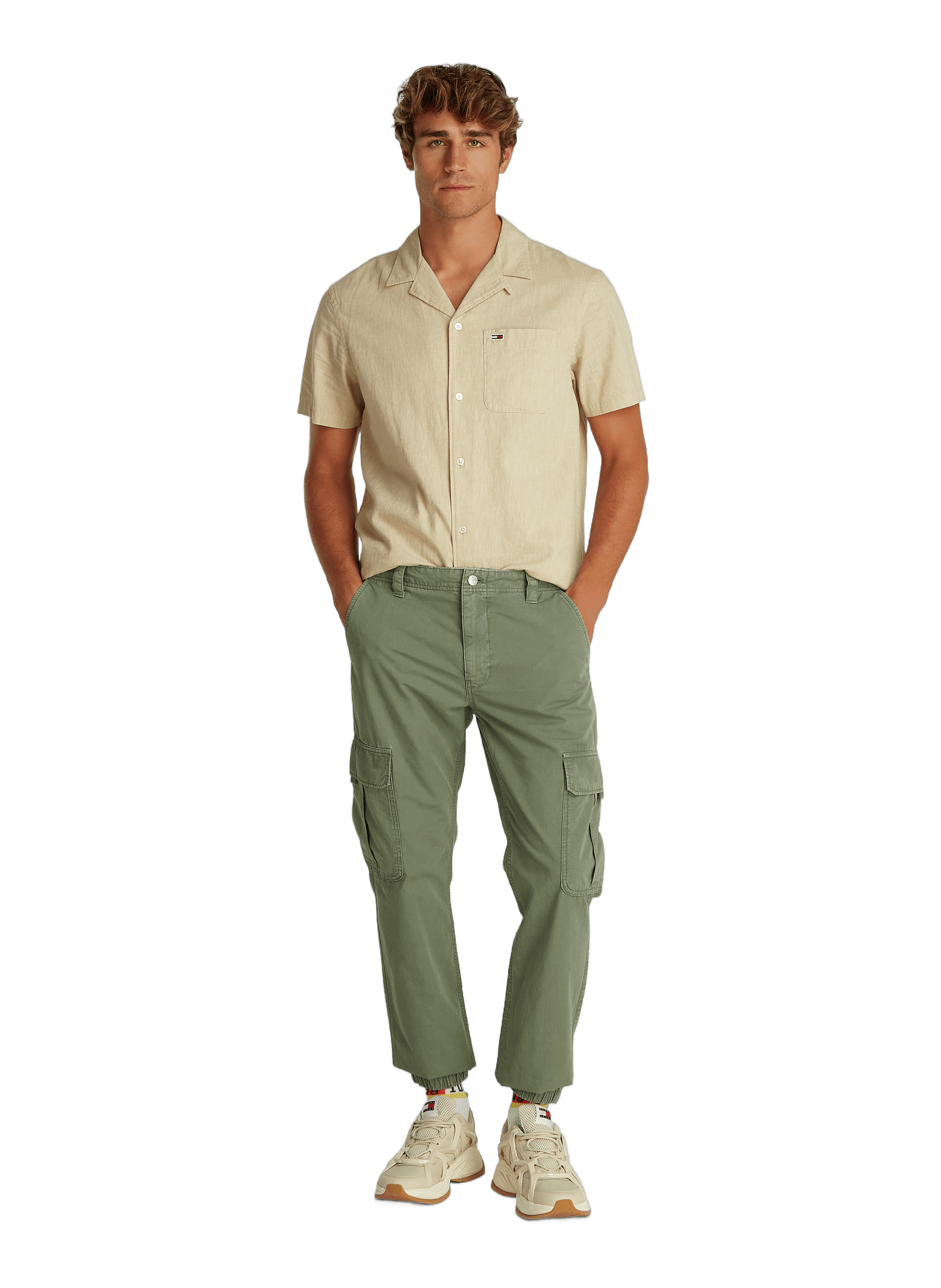 Cotton Cargo Pants TOMMY HILFIGER Green