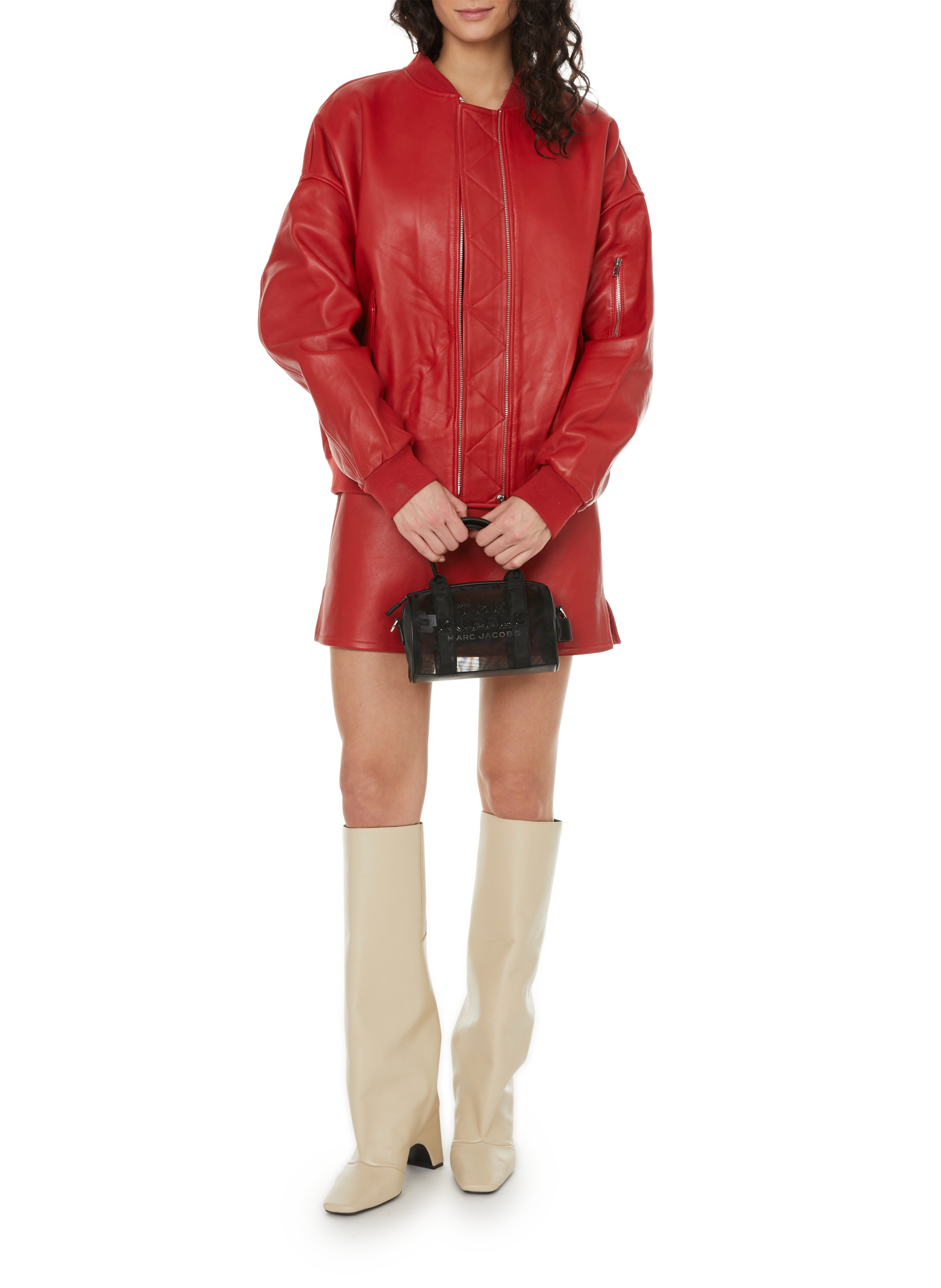 Leather skirt SAISON 1865 Red