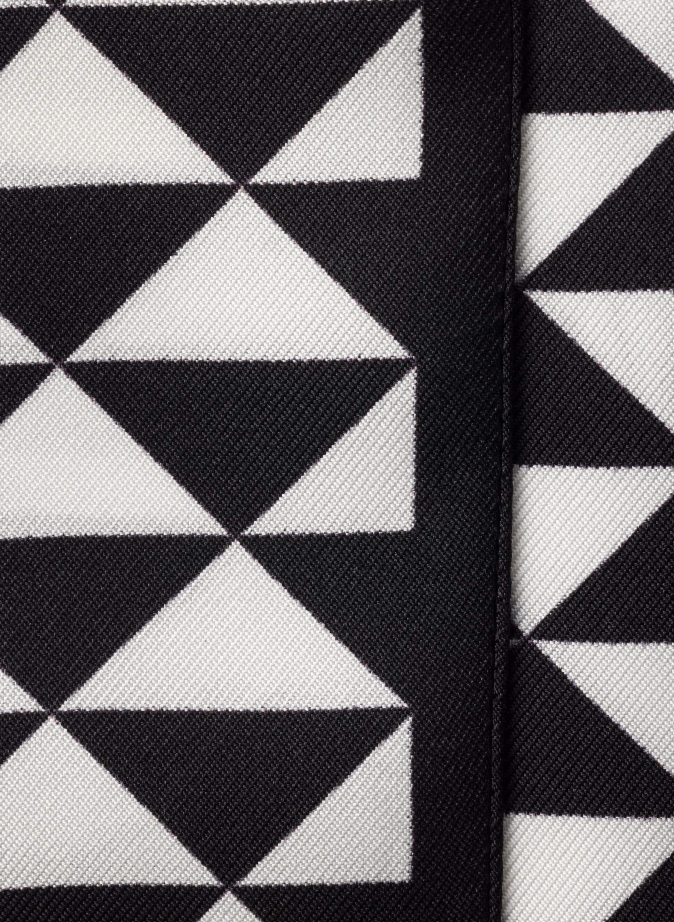 Foulard fin en sergé de soie imprimé PRADA Noir