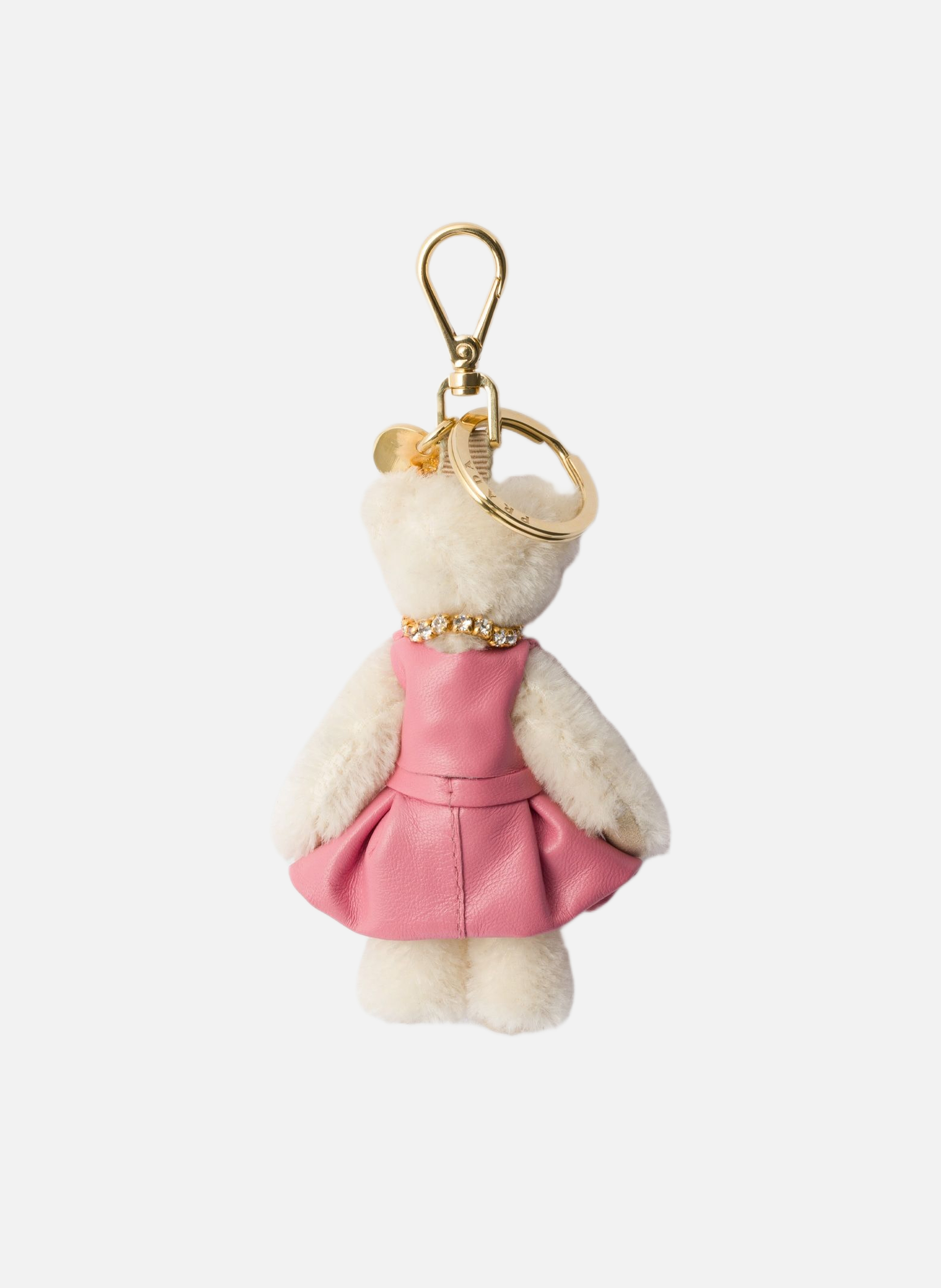Charm porte-clés teddy PRADA Blanc