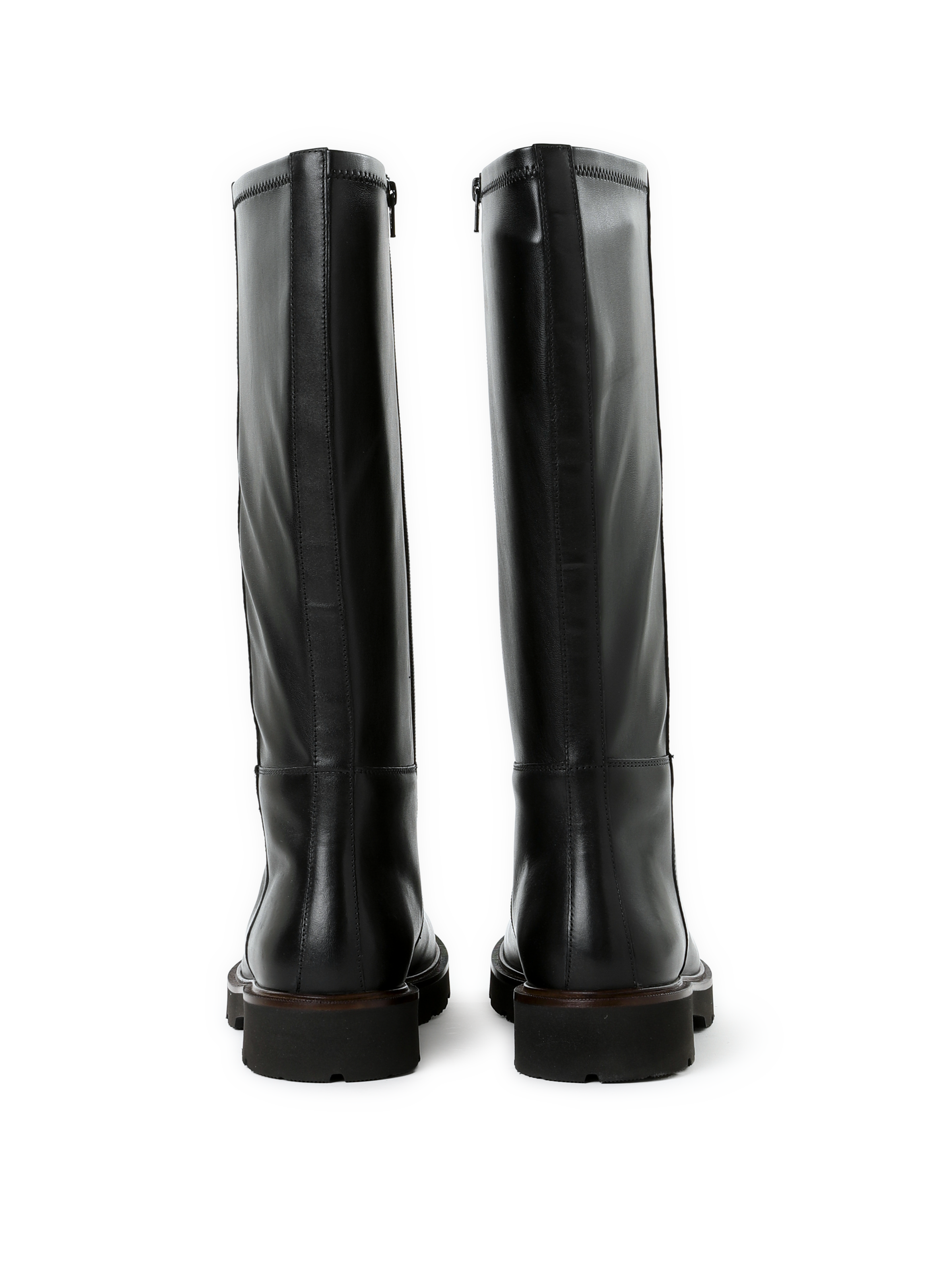 Norize mixed leather boots GEOX Black