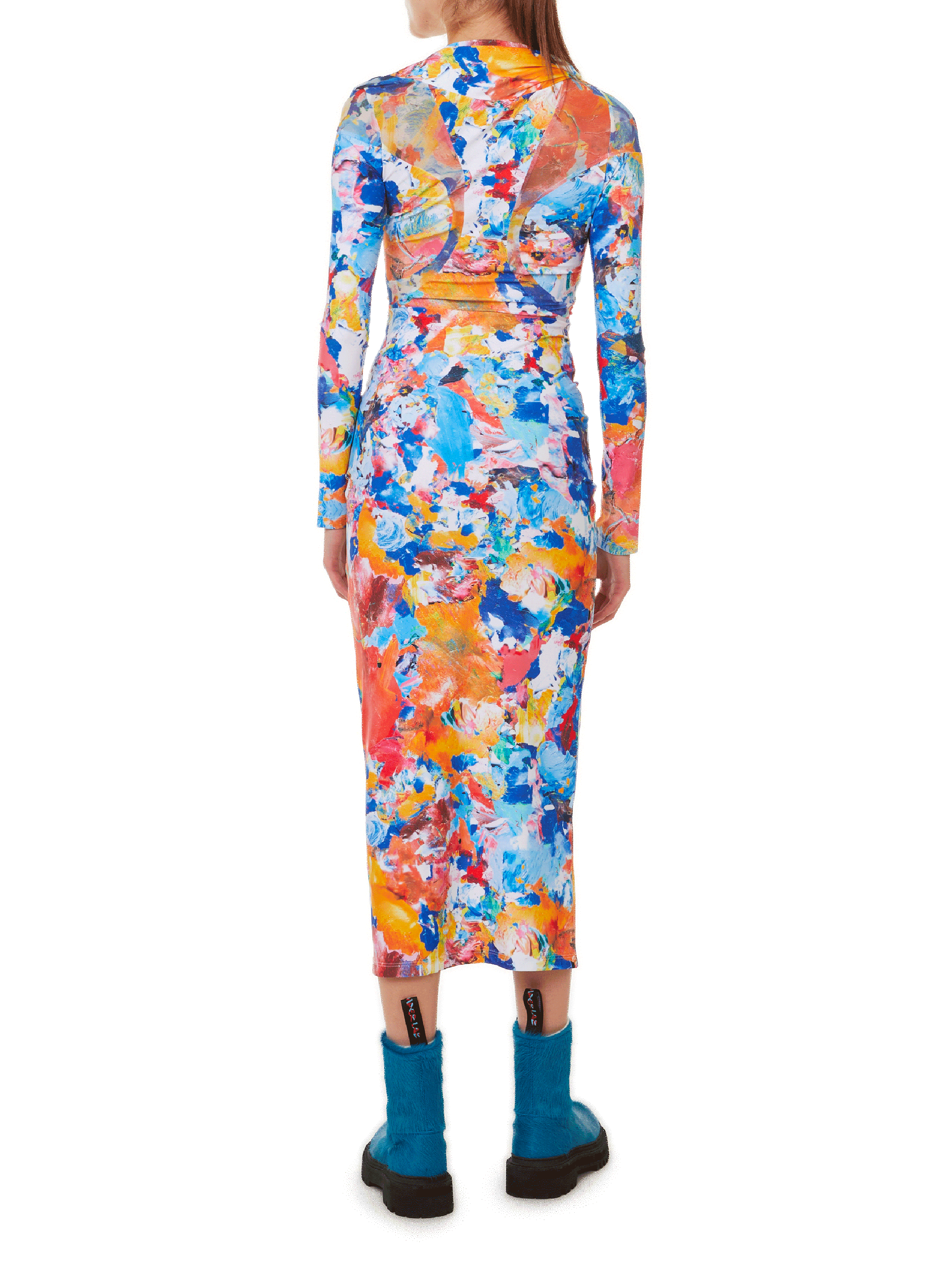 Robe longue imprimé WEINSANTO Multicolore