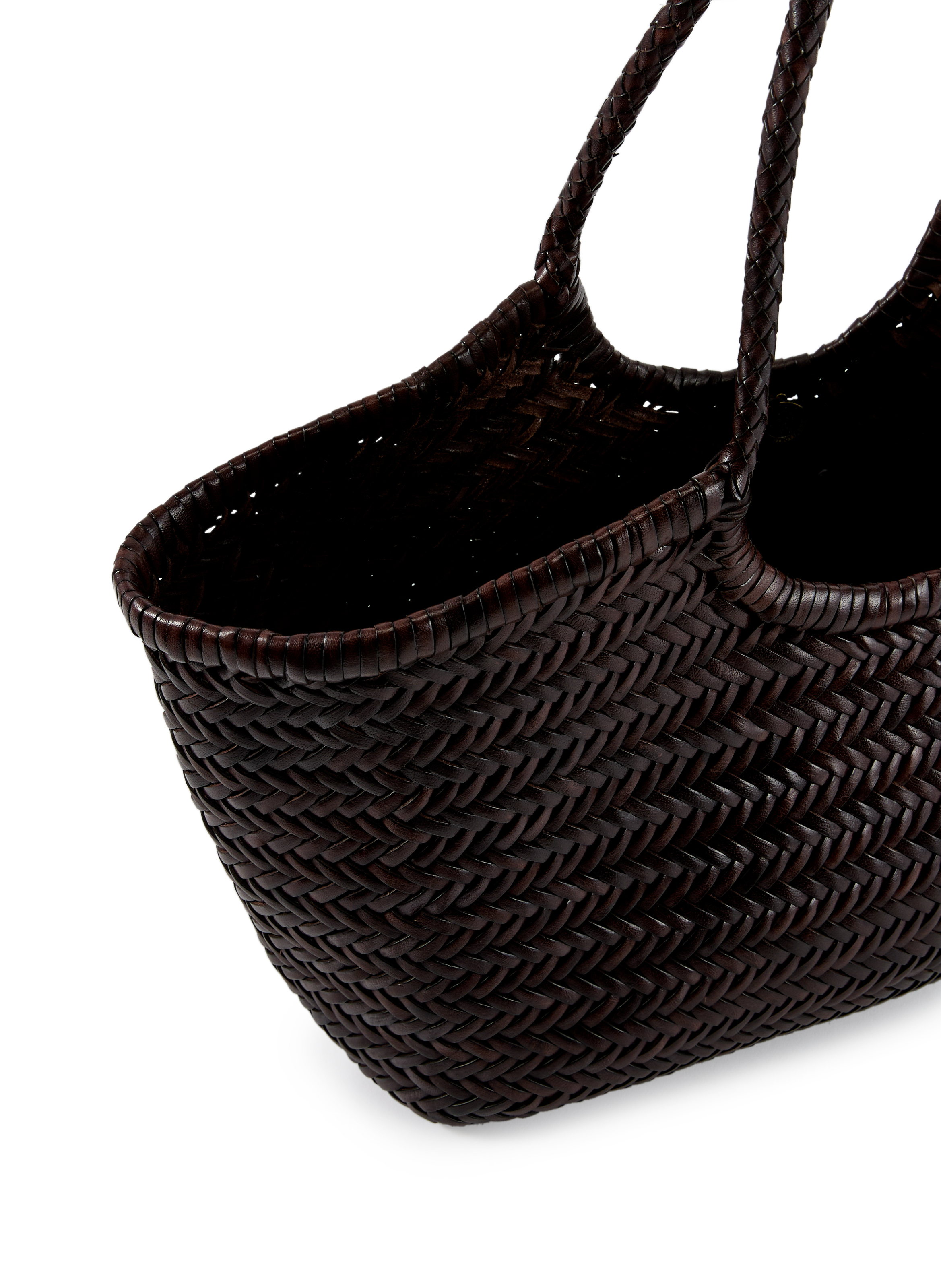 Sac cabas en cuir  DRAGON DIFFUSION Marron