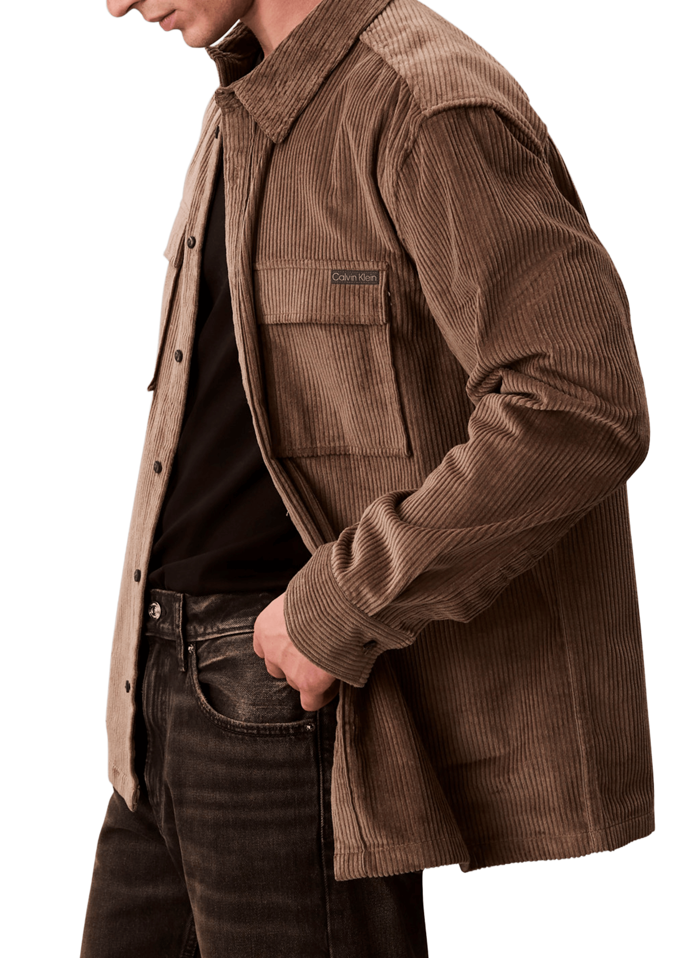 Corduroy shirt CALVIN KLEIN Brown