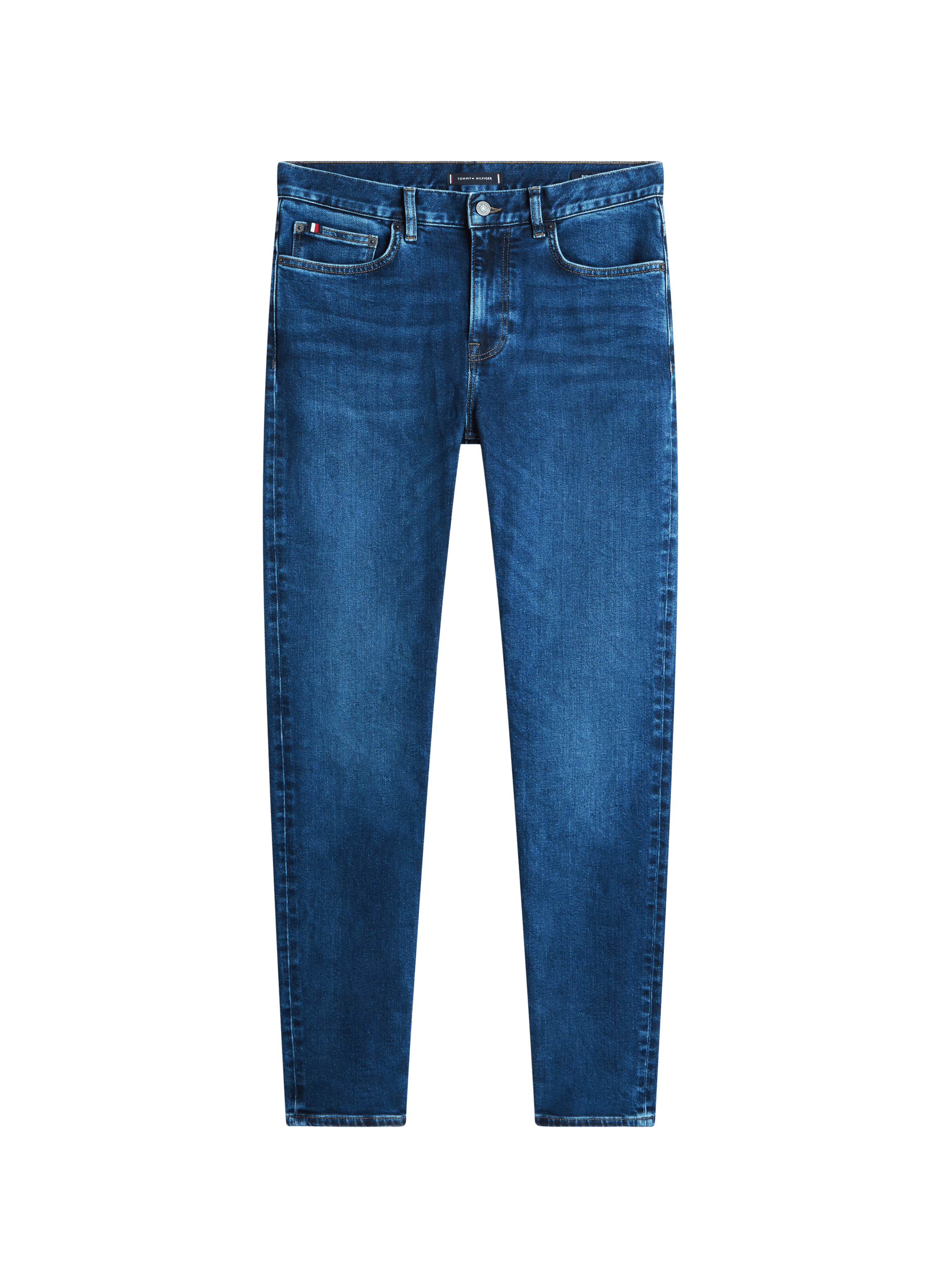 Jean coupe slim en coton mélangé TOMMY HILFIGER Bleu