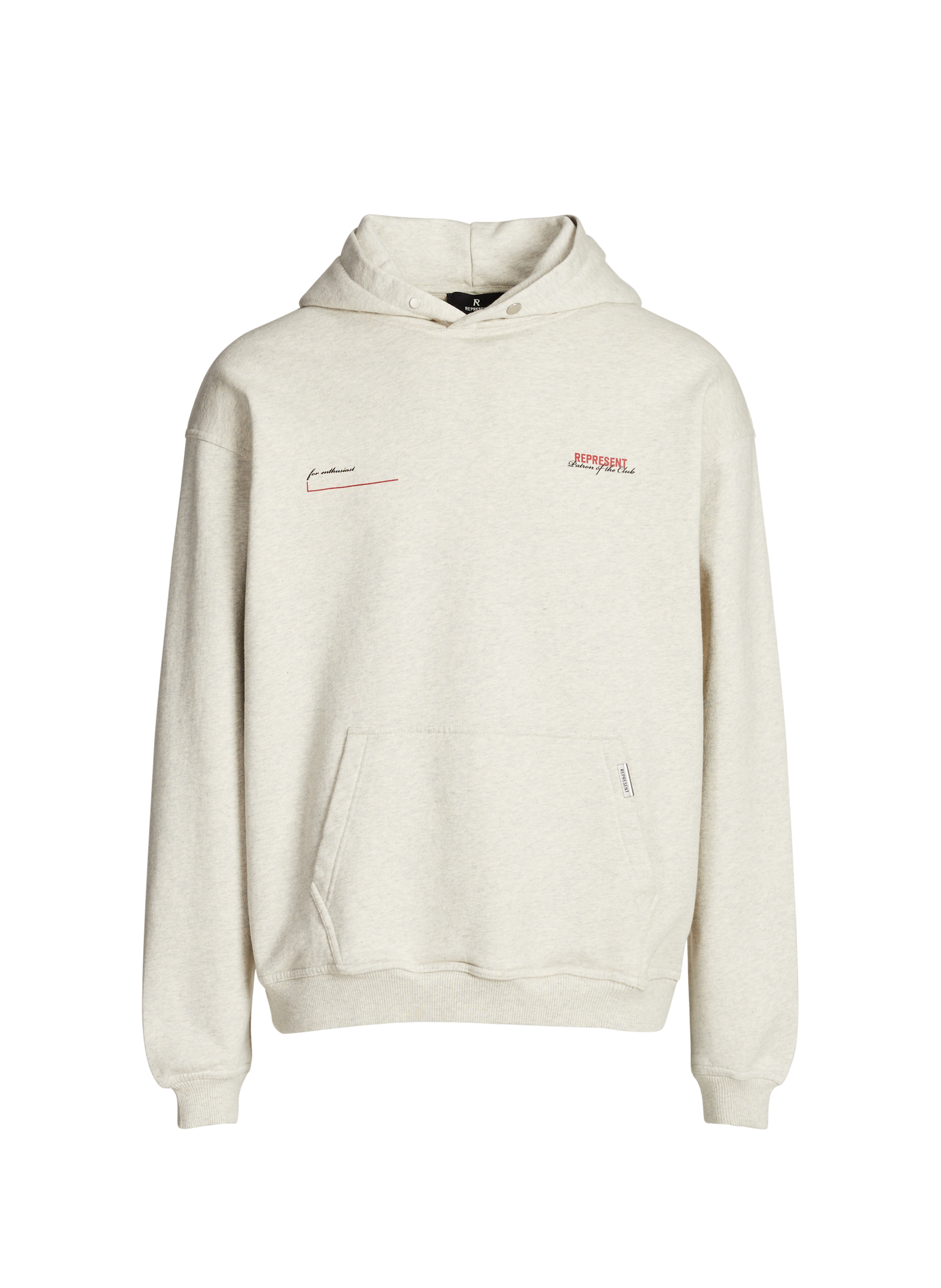 REPRESENT Hoodie à capuche en coton  Beige