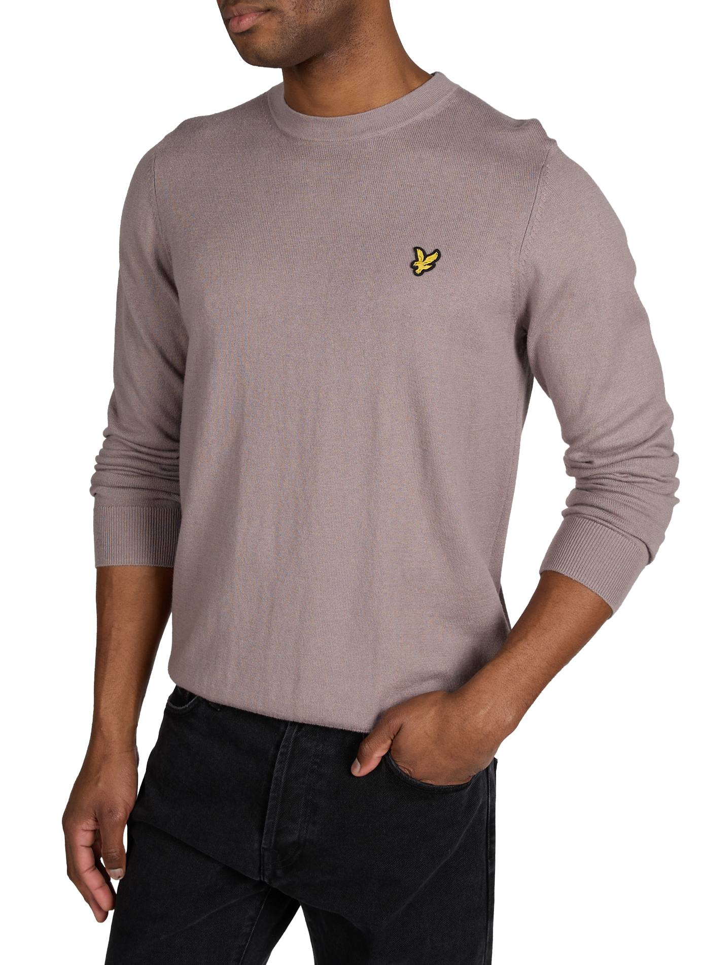 Pull en coton et laine mélangée LYLE & SCOTT Gris